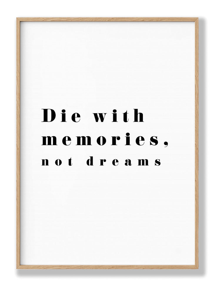 Die With Memories plakat