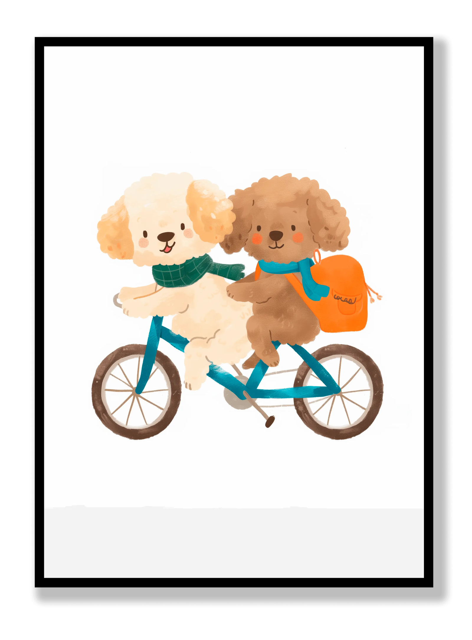 Dogs On Bicycles plakat