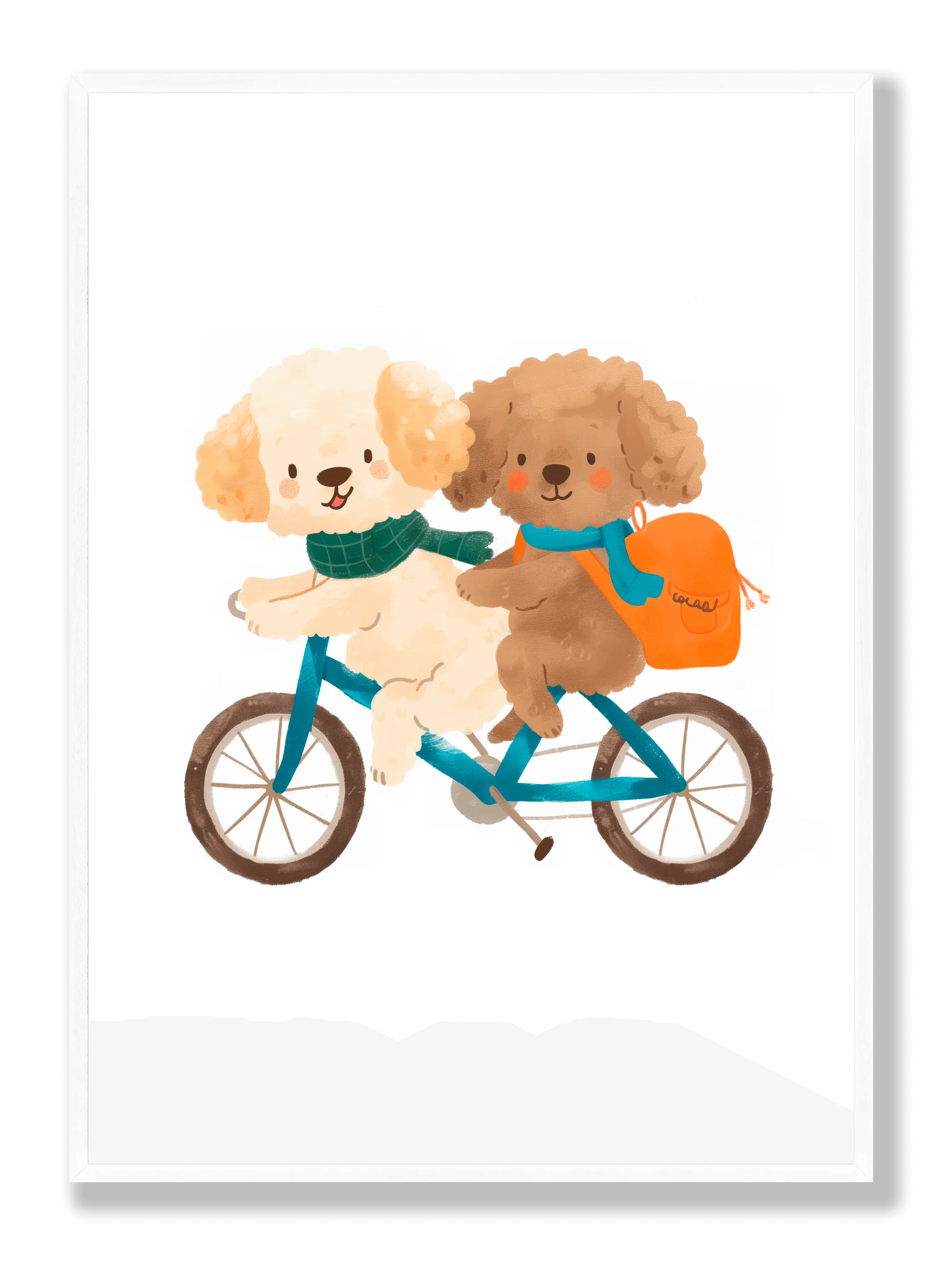 Dogs On Bicycles plakat