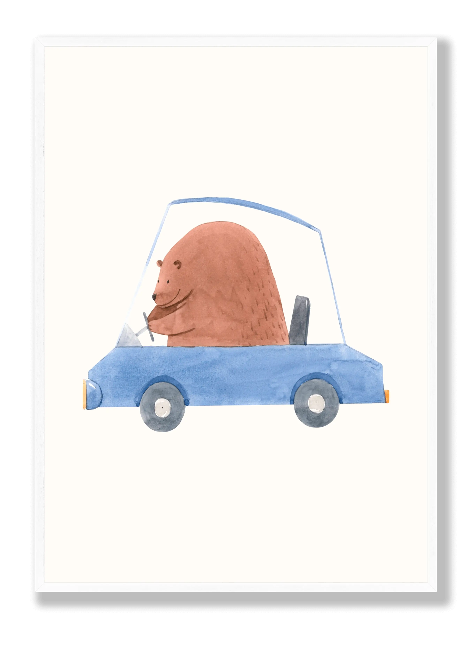 Driving Bear plakat