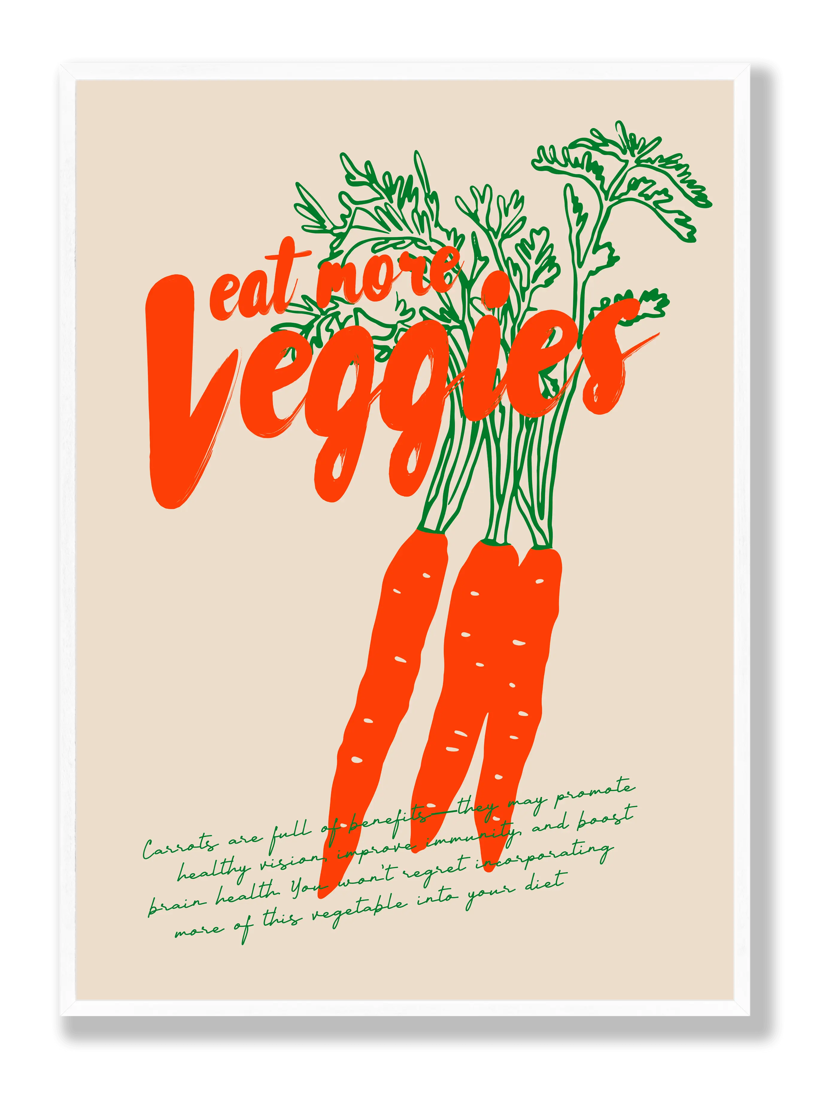 Eat More Veggies plakat