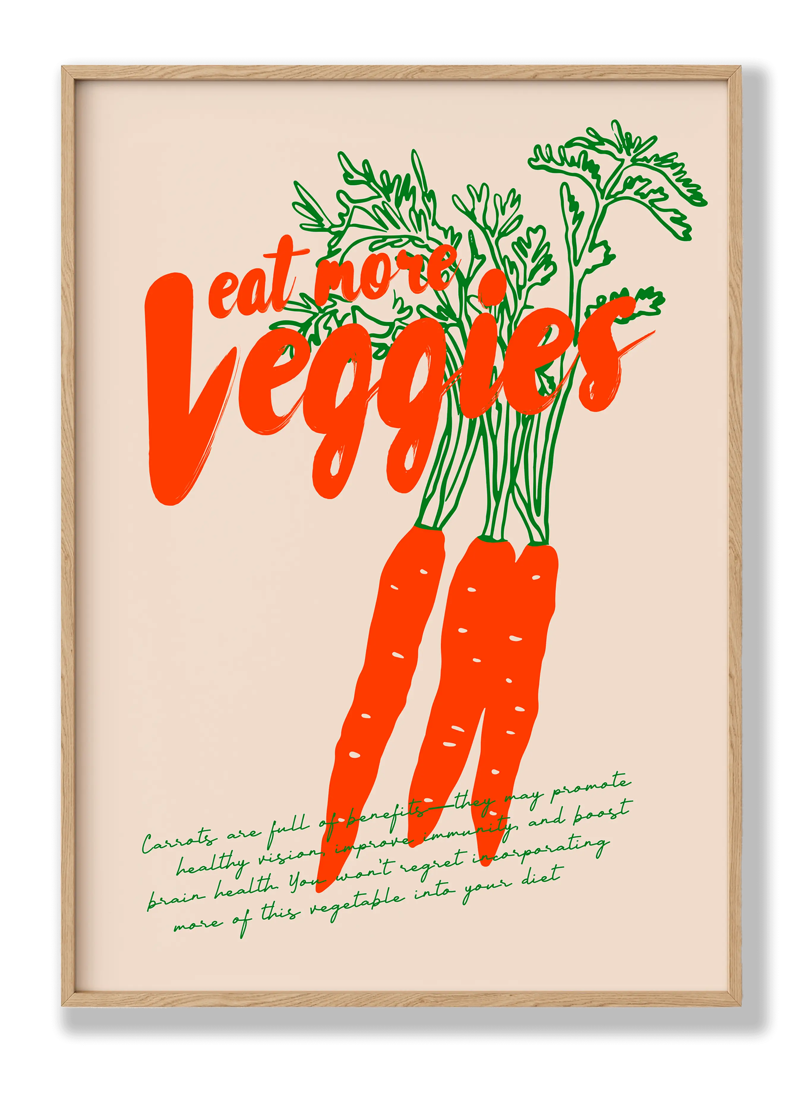 Eat More Veggies plakat