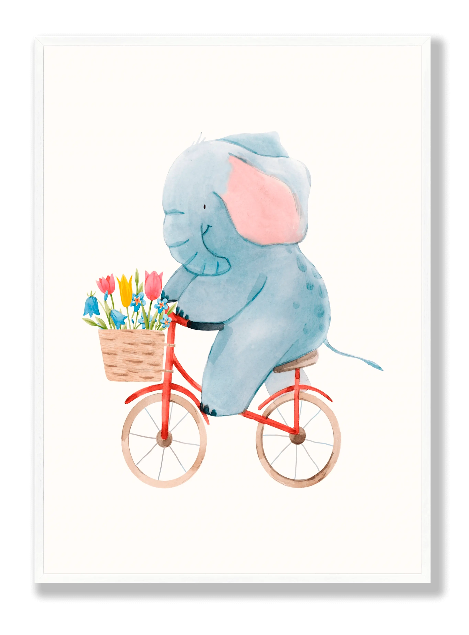 Elephant On Bike plakat