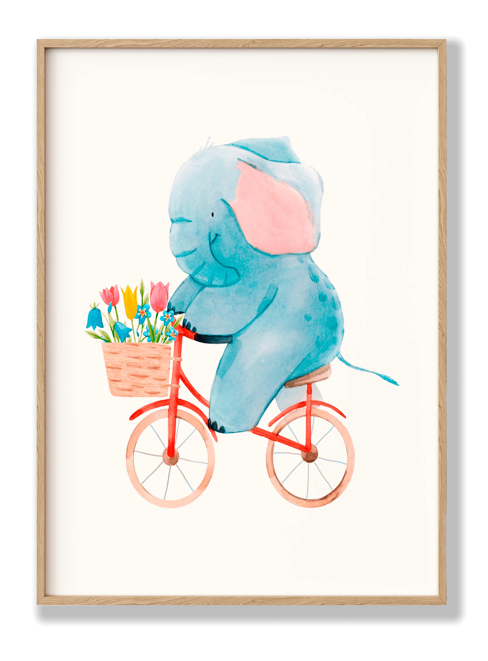 Elephant On Bike plakat