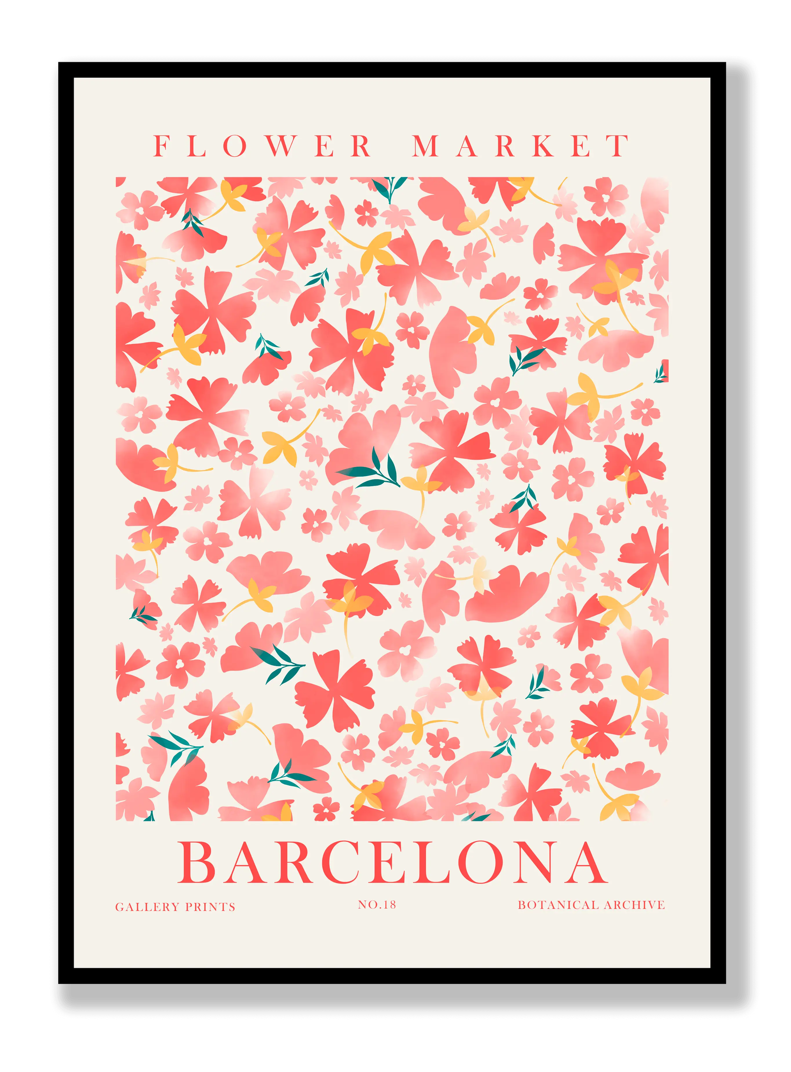 Flower Market Barcelona plakat