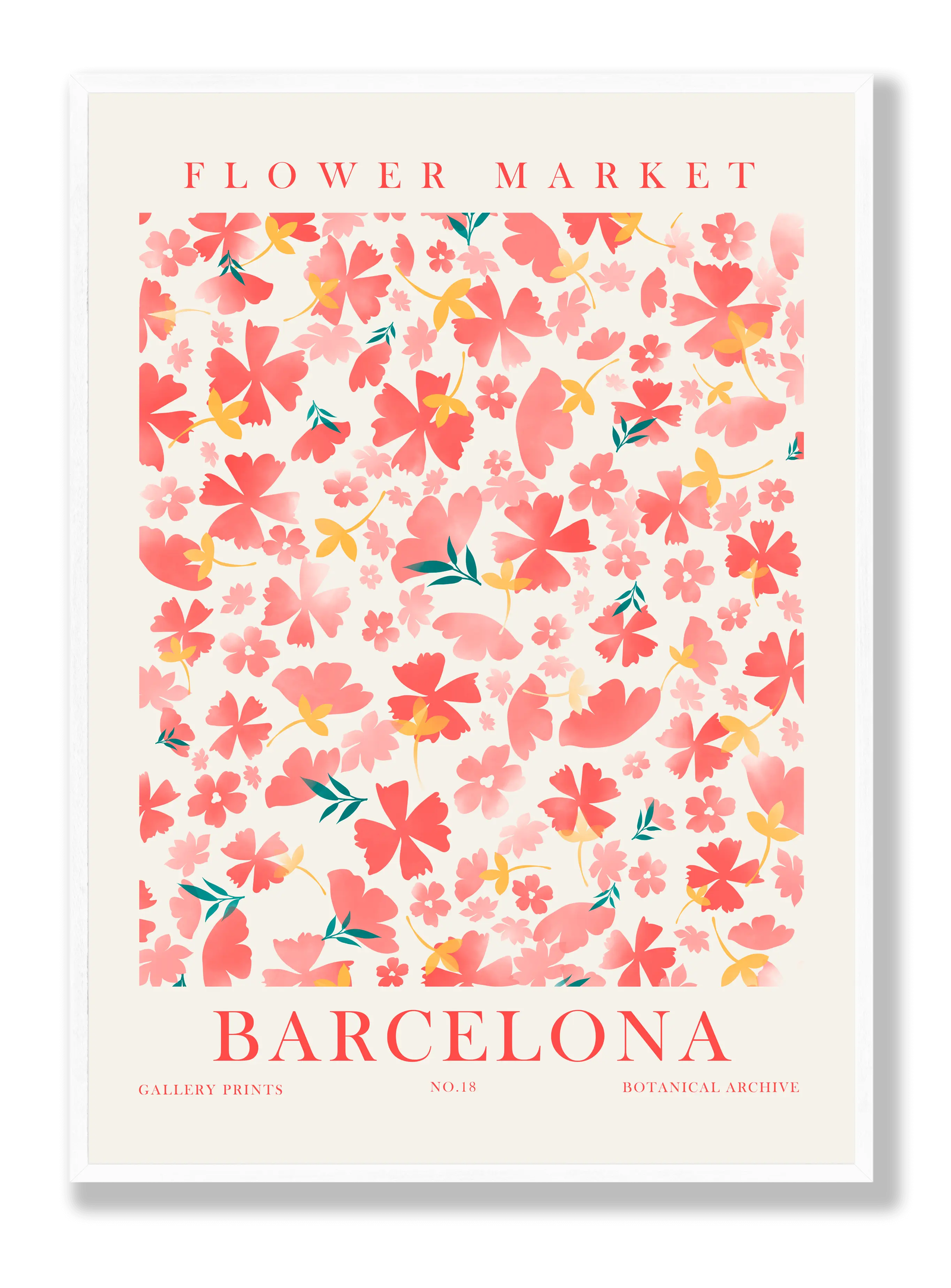 Flower Market Barcelona plakat