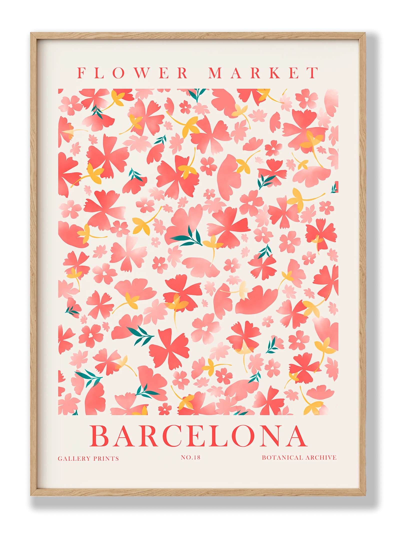 Flower Market Barcelona plakat