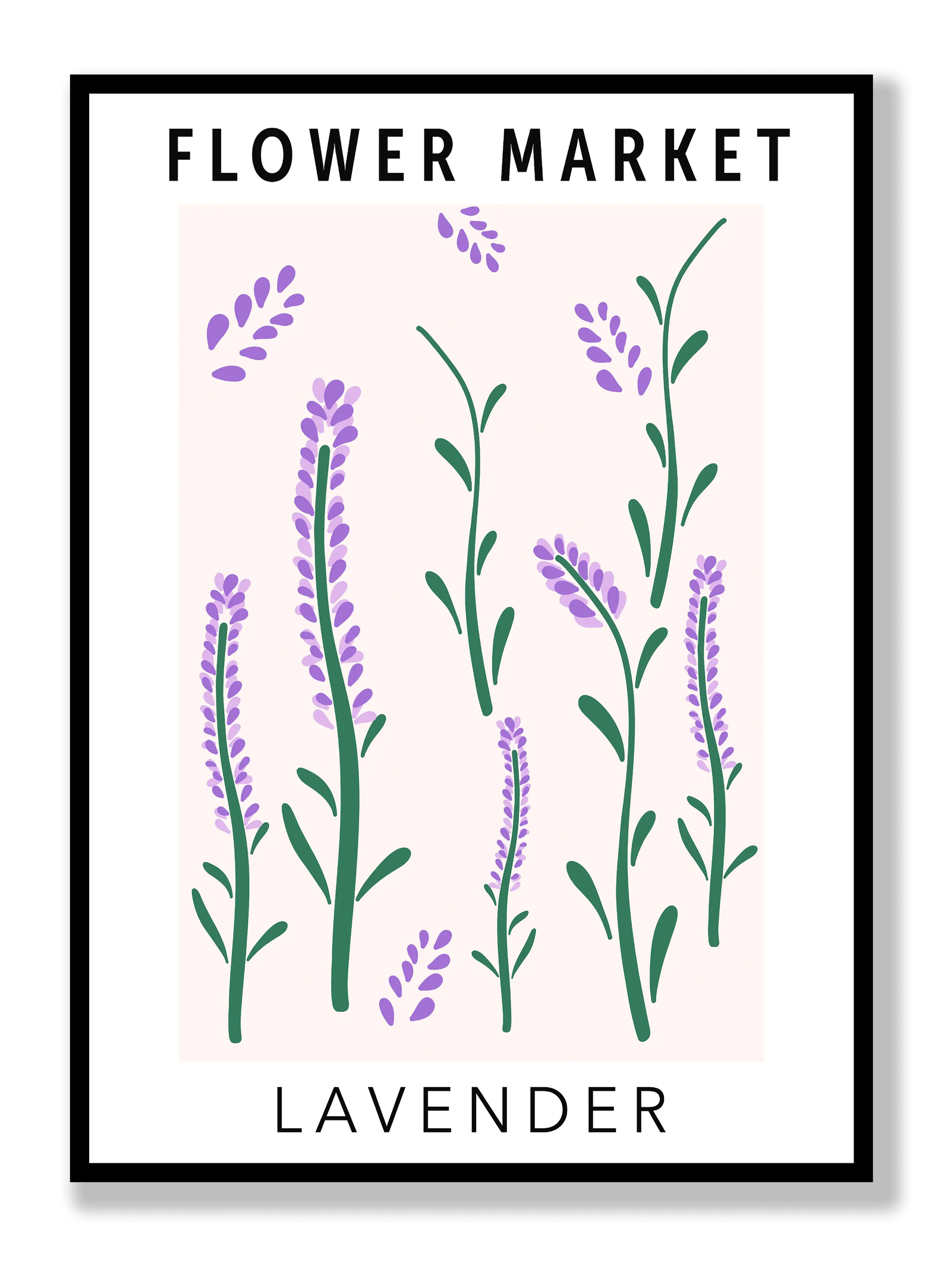 Flower Market Lavender plakat