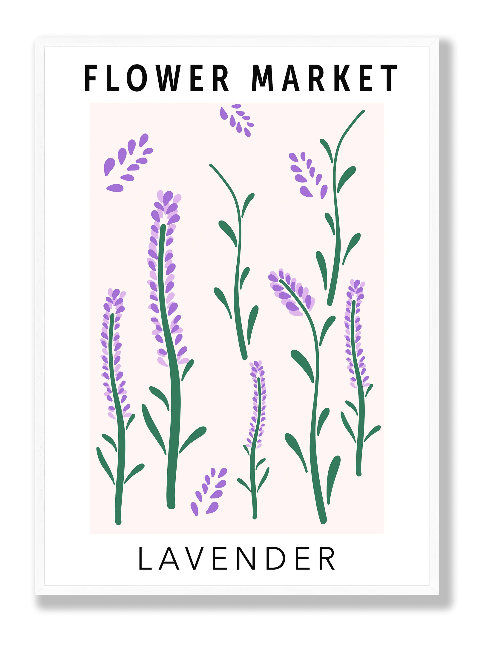 Flower Market Lavender plakat