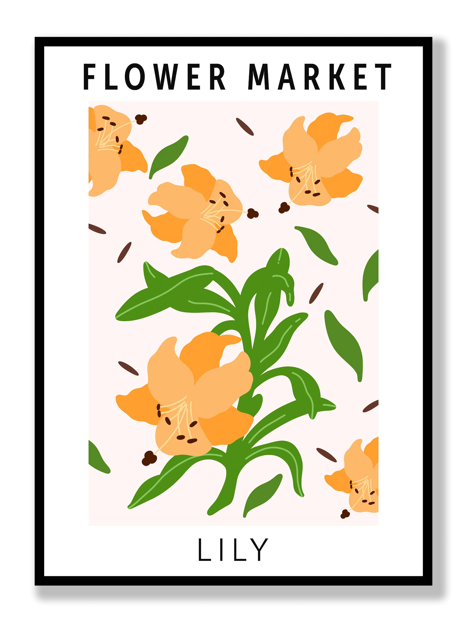 Flower Market Lily plakat