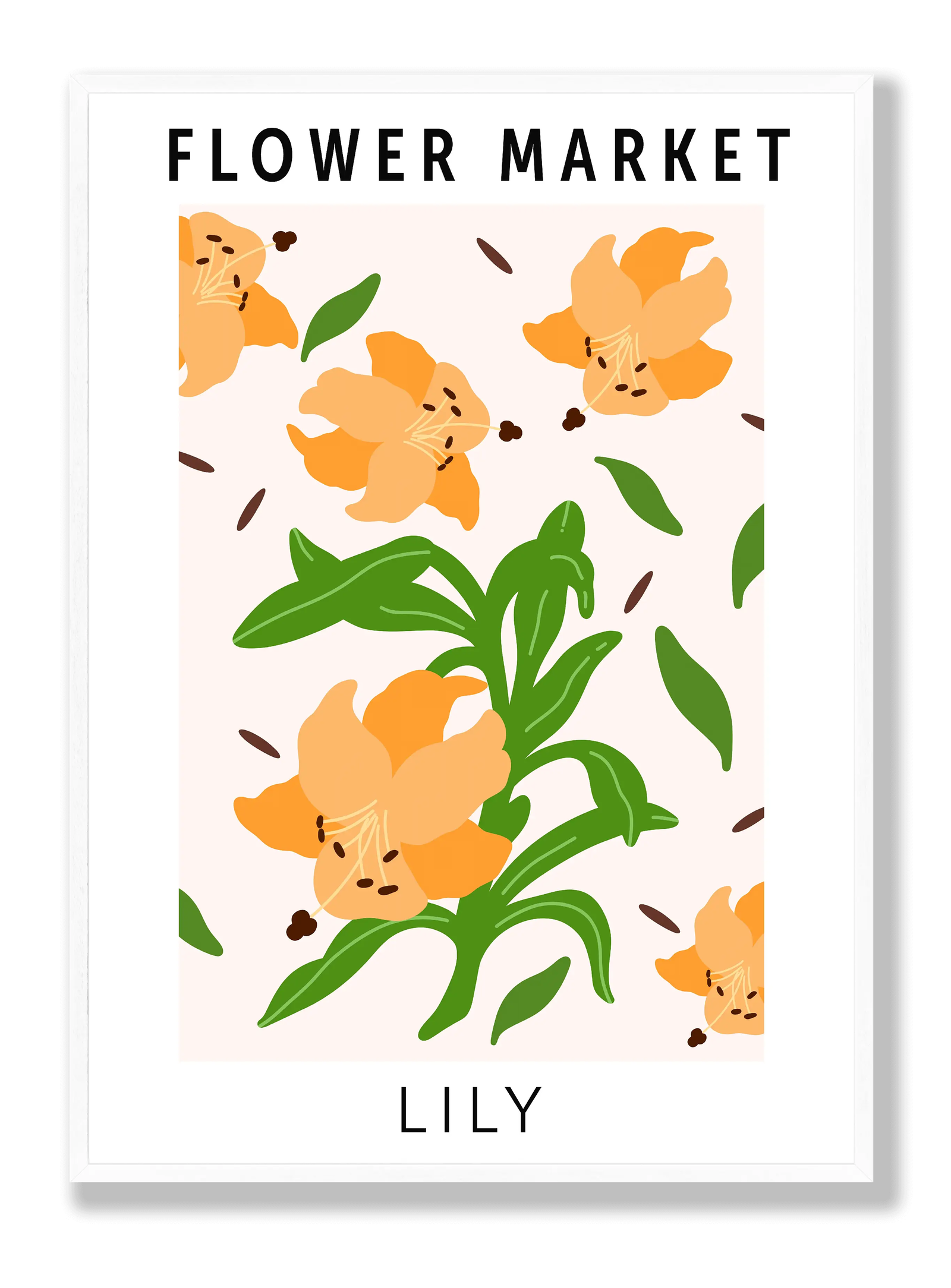 Flower Market Lily plakat