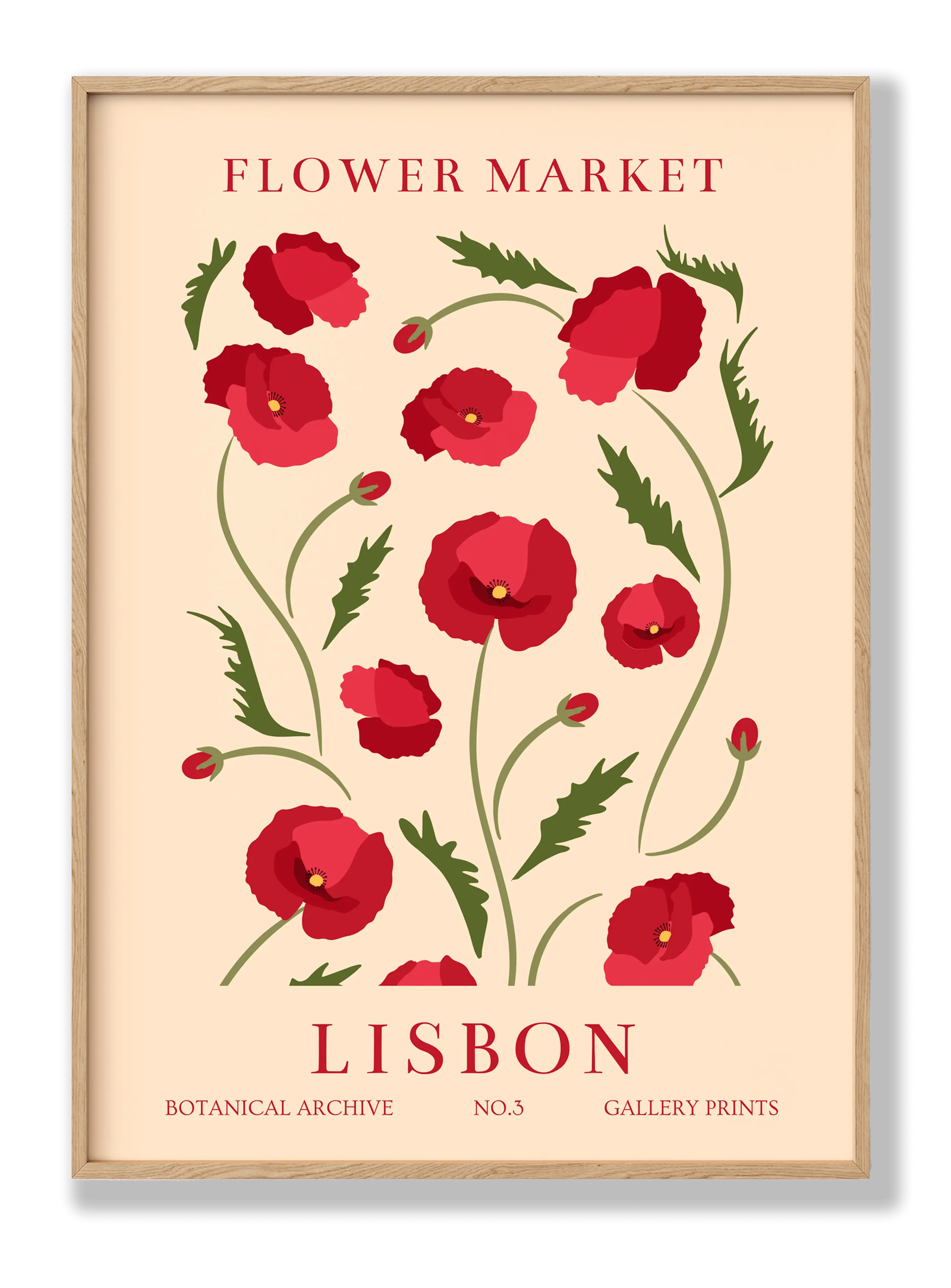 Flower Market Lisbon plakat