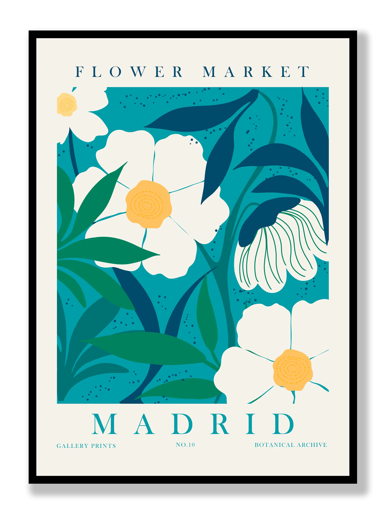 Flower Market Madrid plakat