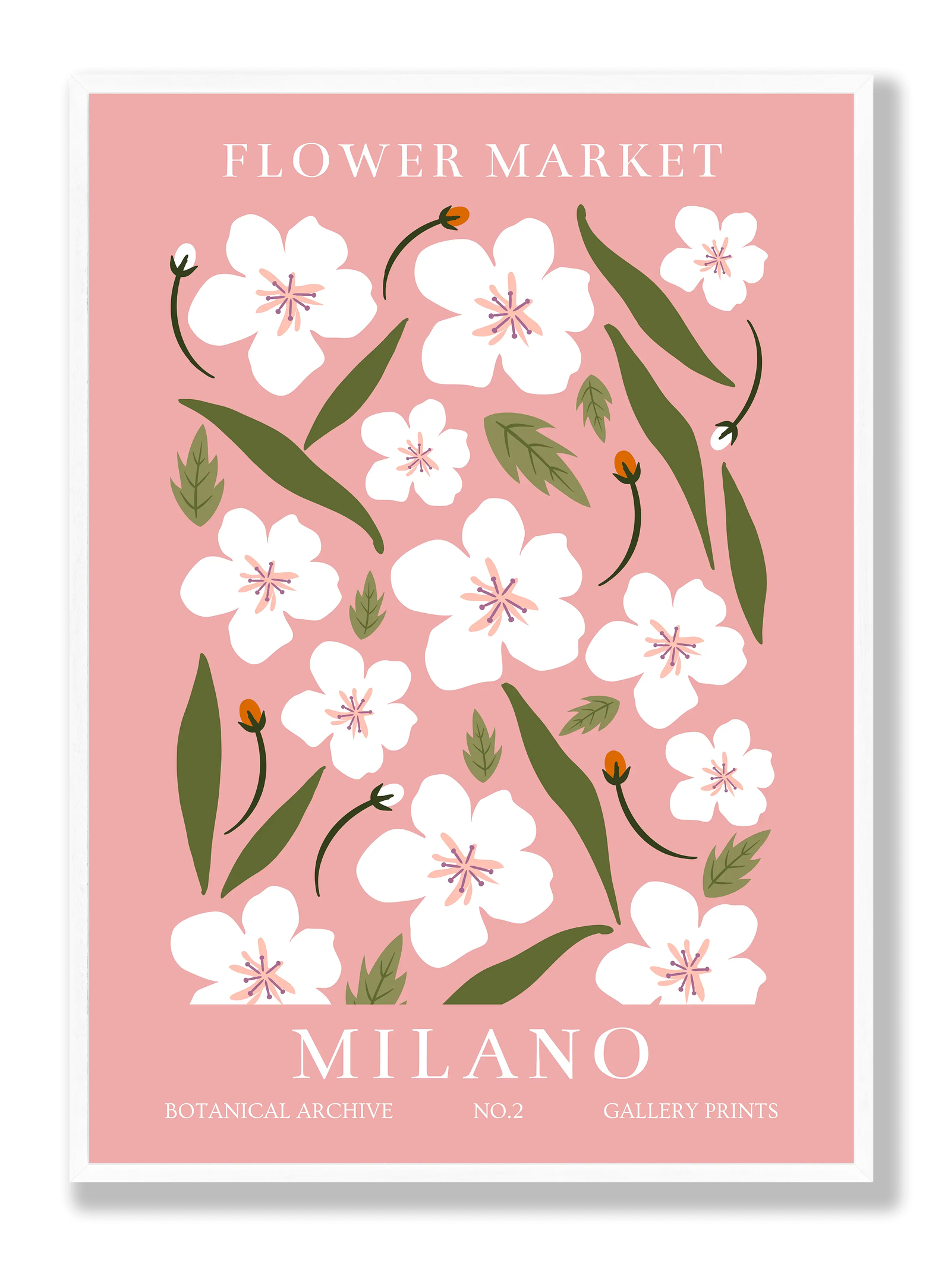 Flower Market Milano plakat