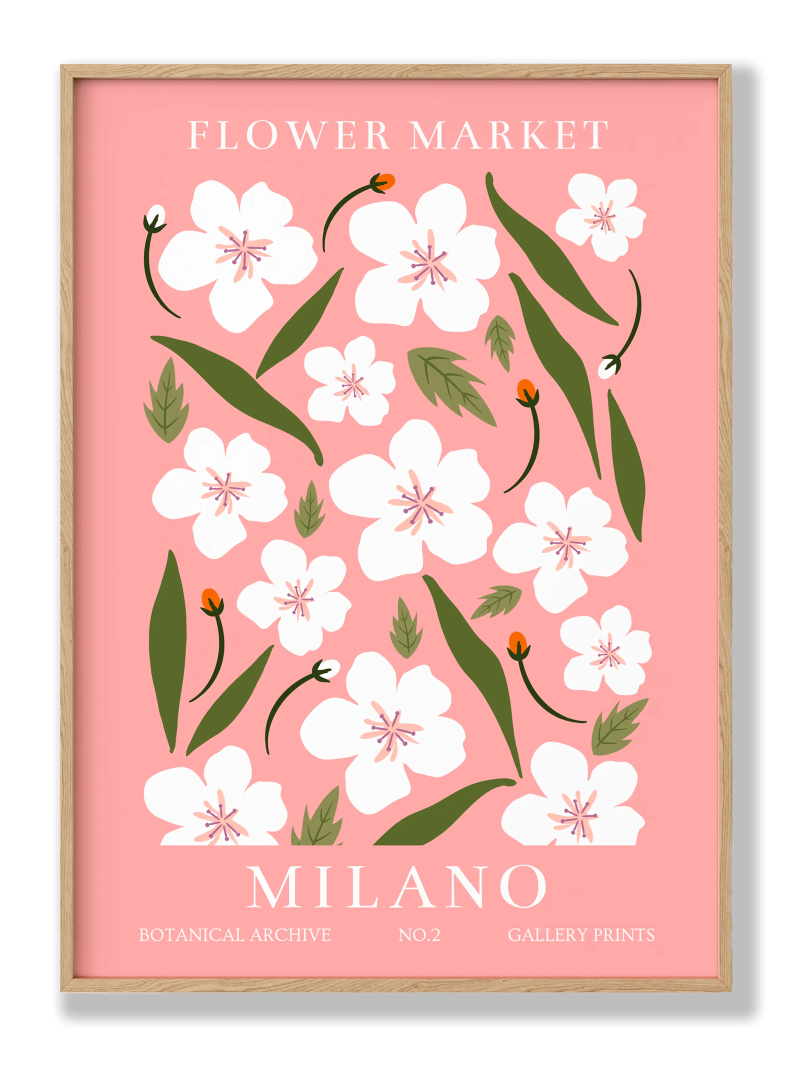 Flower Market Milano plakat