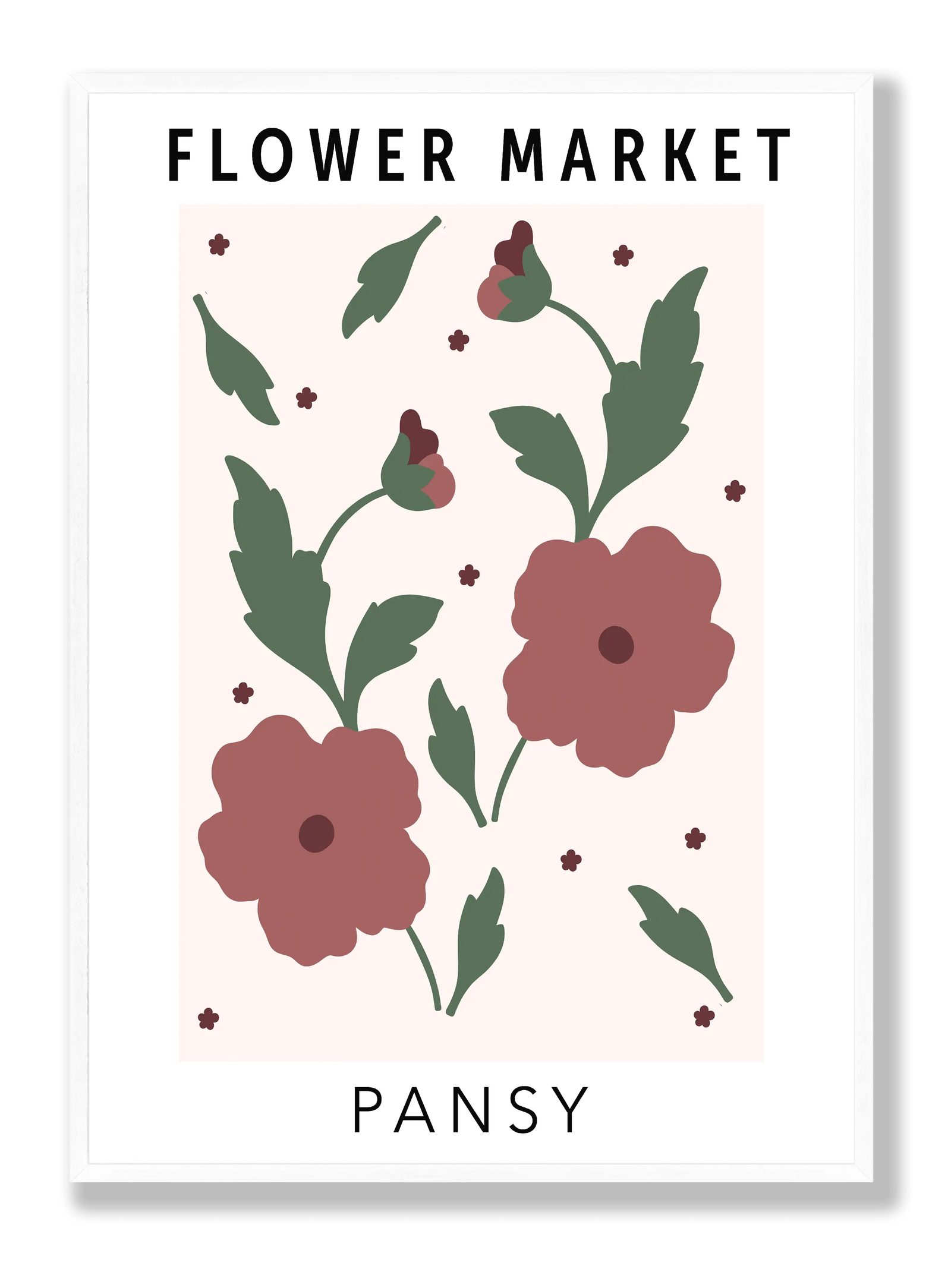 Flower Market Pansy plakat