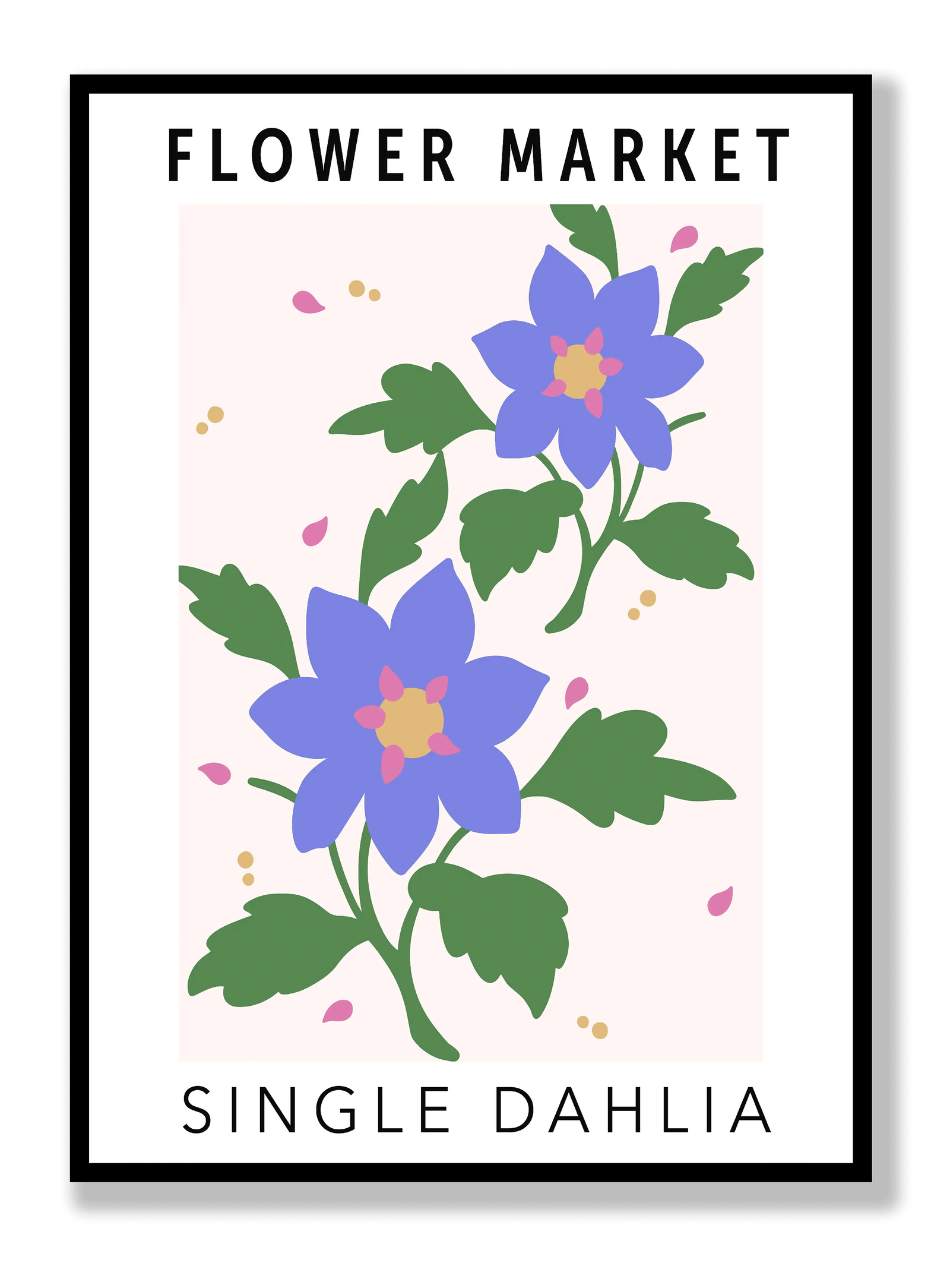 Flower Market Single Dahlia plakat