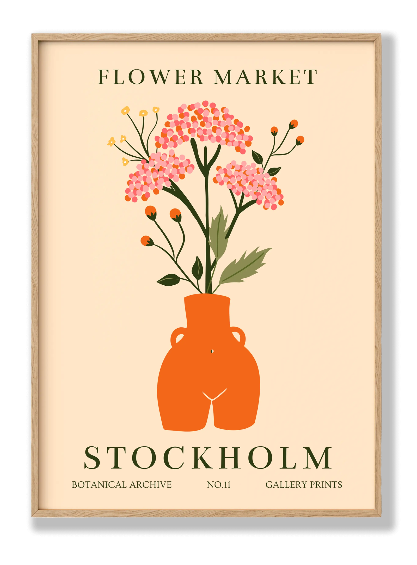 Flower Market Stockholm plakat