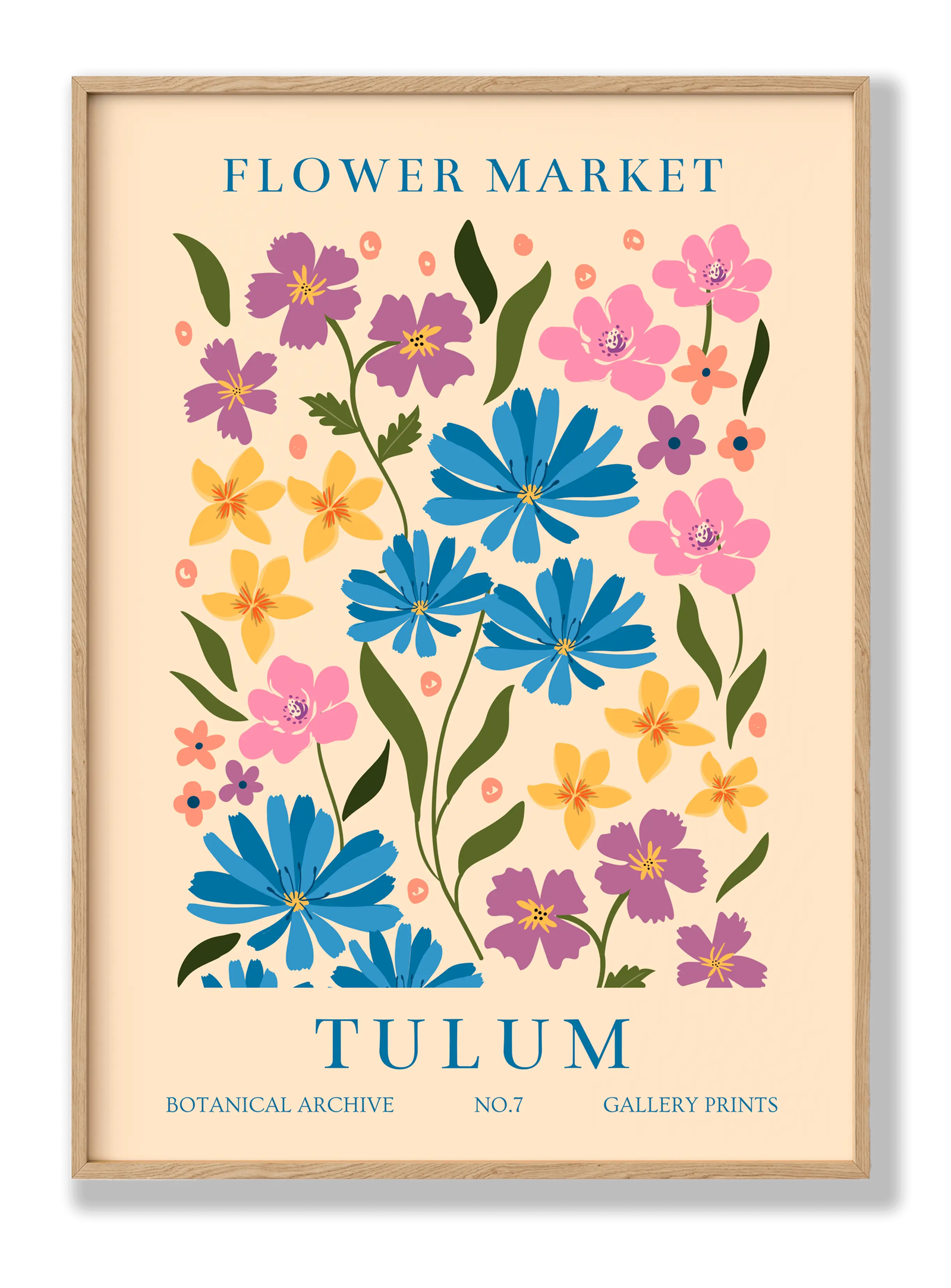 Flower Market Tulum plakat