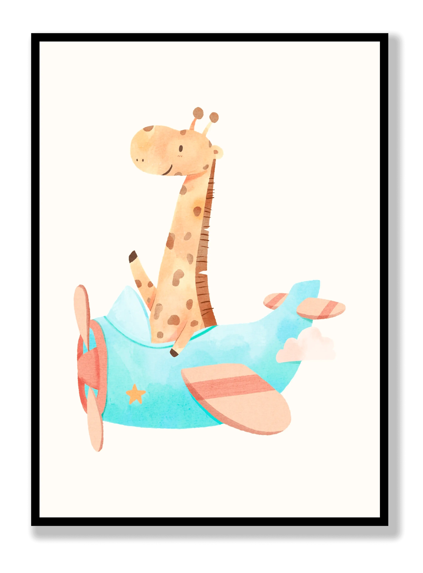 Flying Giraffe plakat