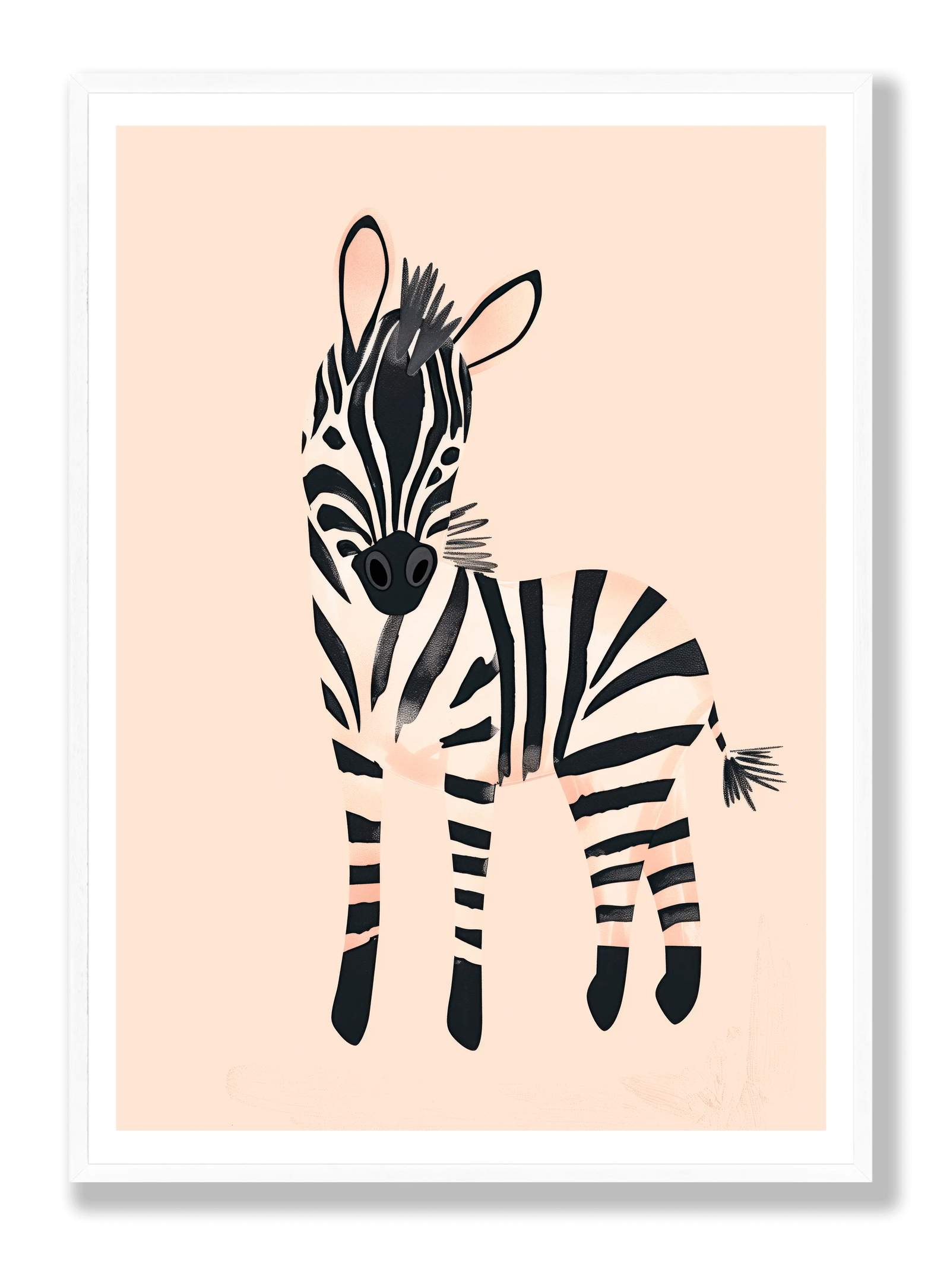 Friendly Zebra plakat