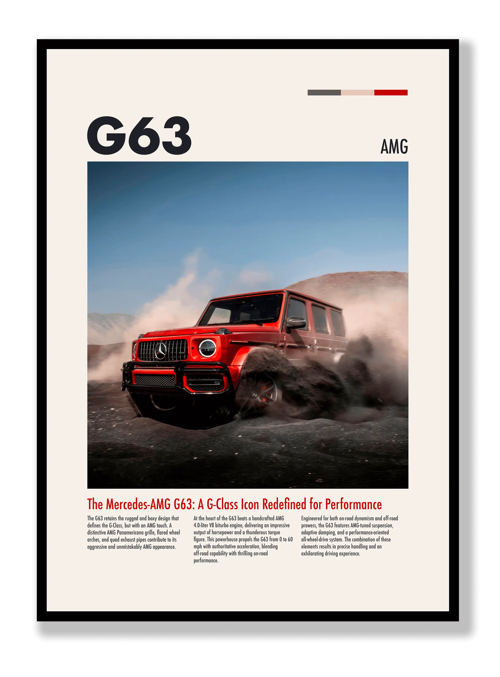 G63 AMG plakat