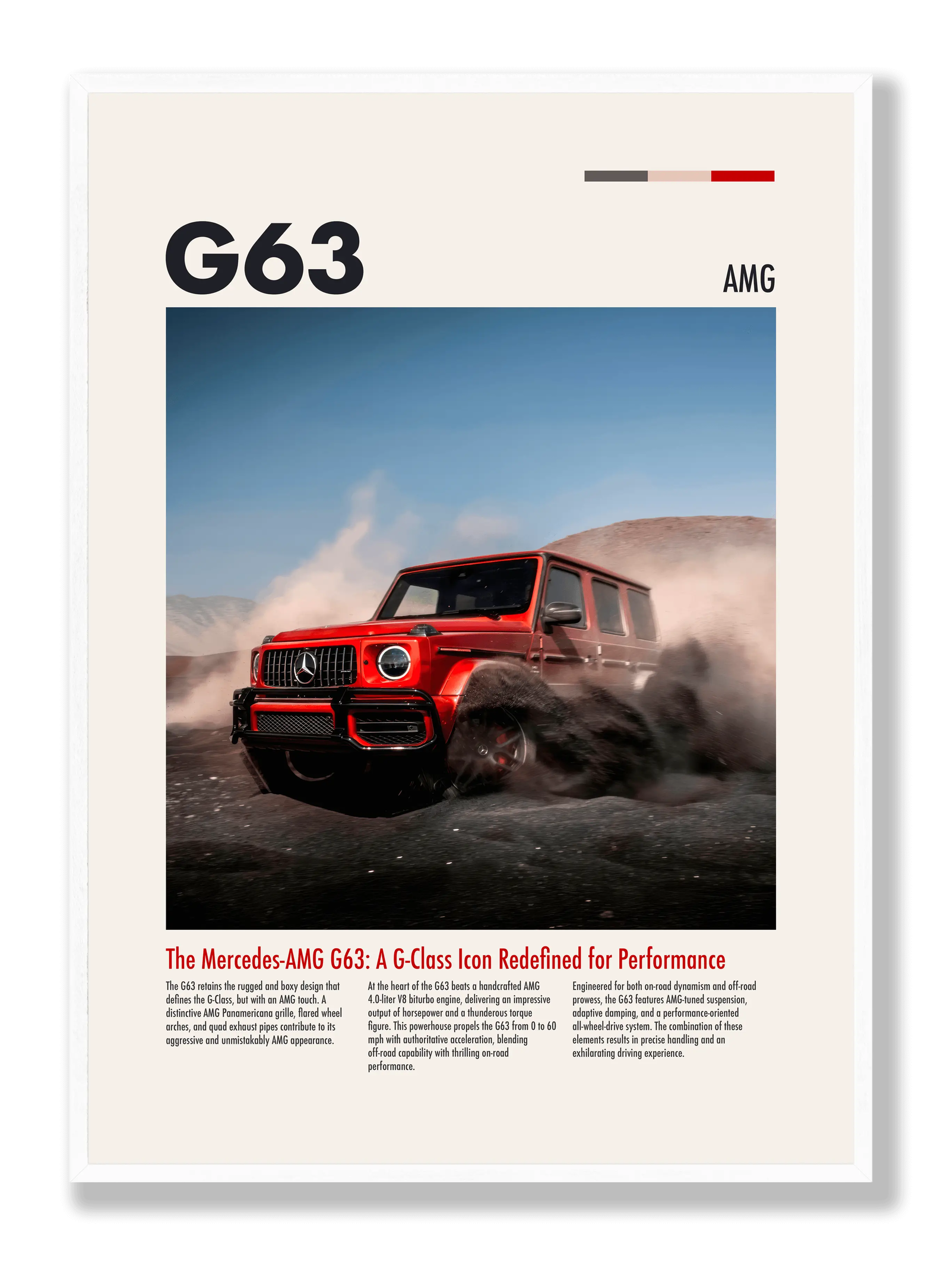 G63 AMG plakat