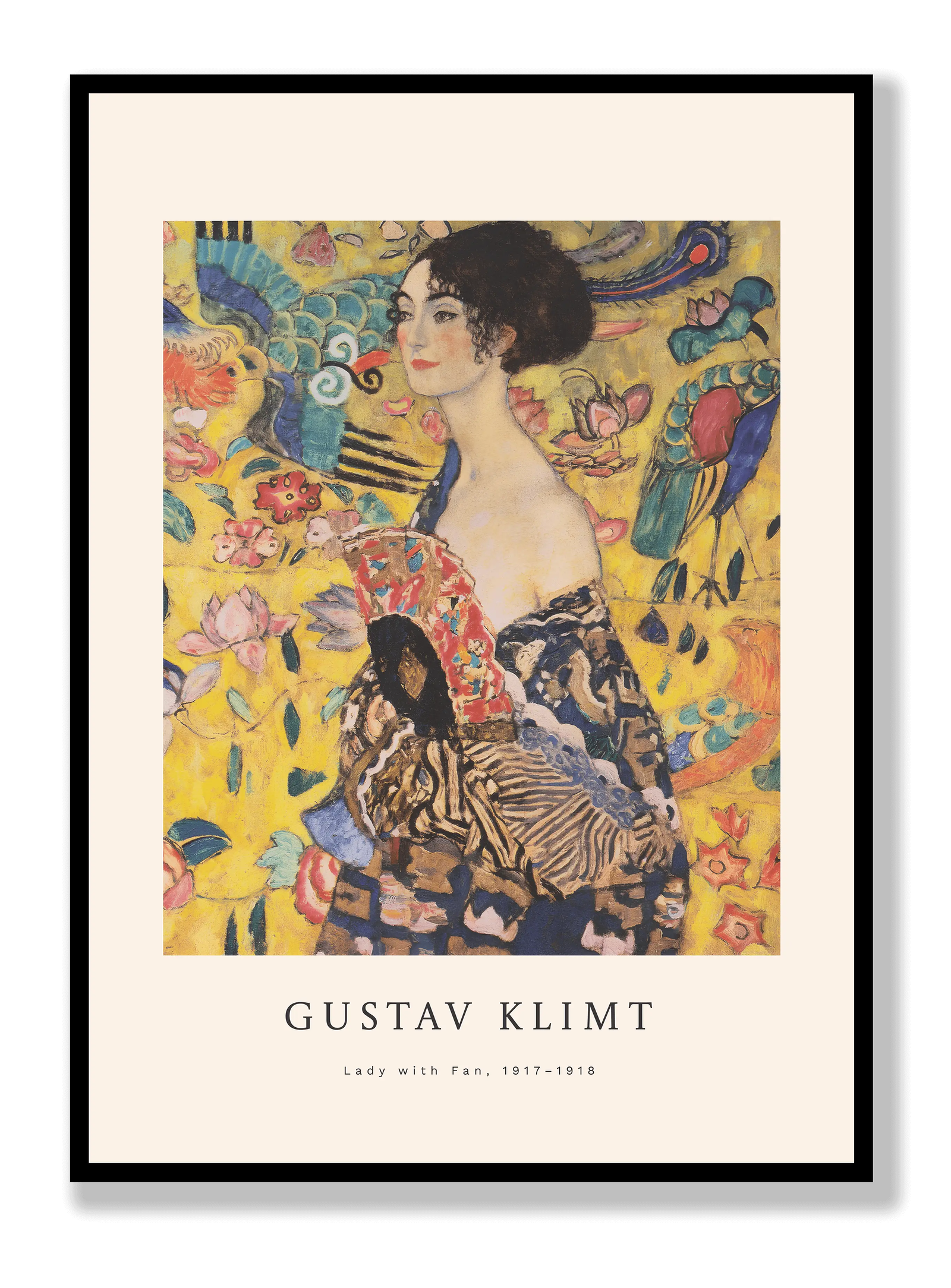 Gustav Klimt - Lady With Fan plakat