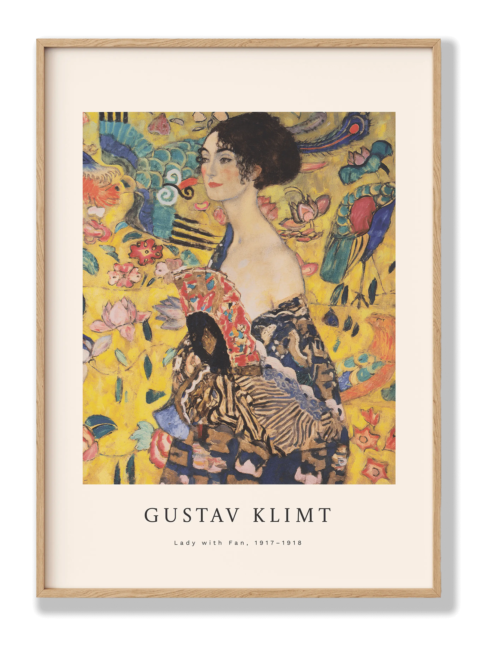 Gustav Klimt - Lady With Fan plakat