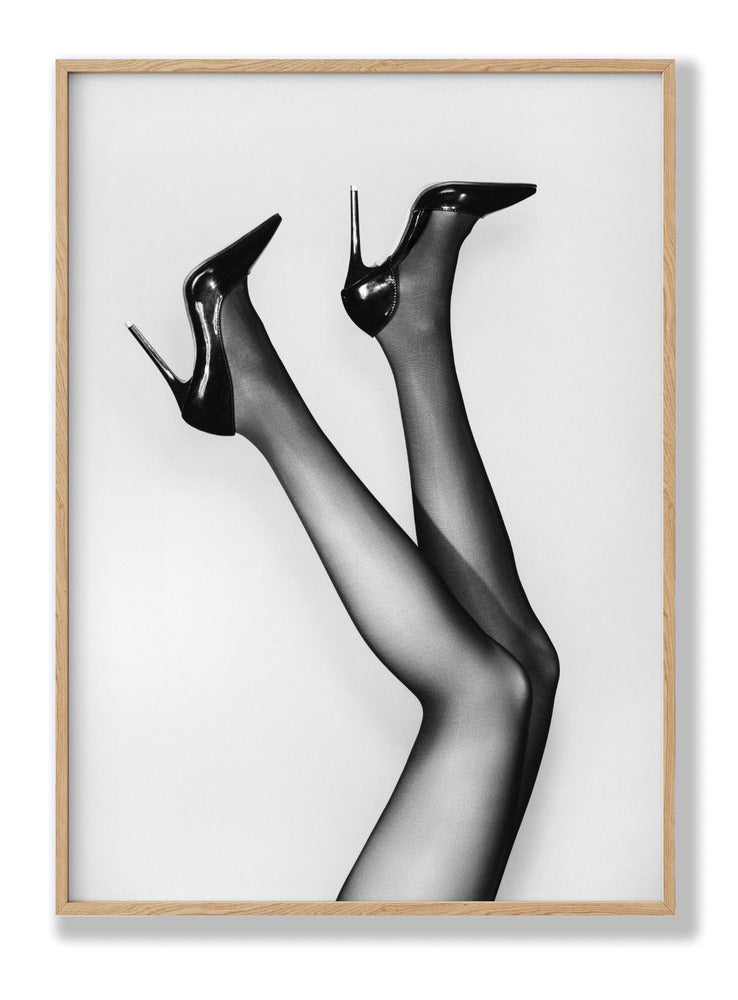 Happy Feet Shoes B&w plakat