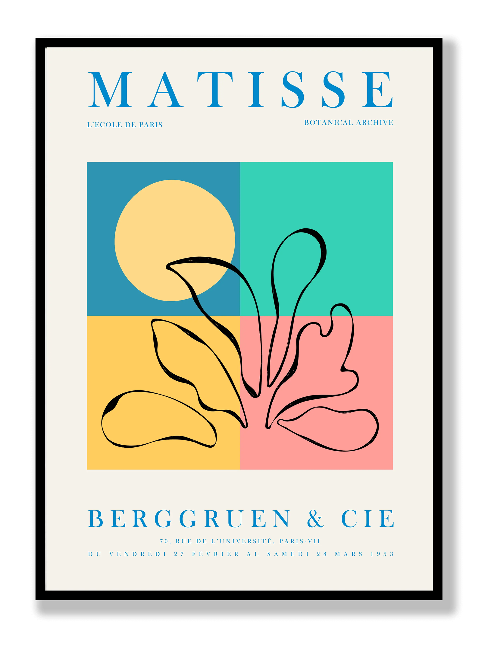 Henri Matisse - Berggruen & Cie plakat