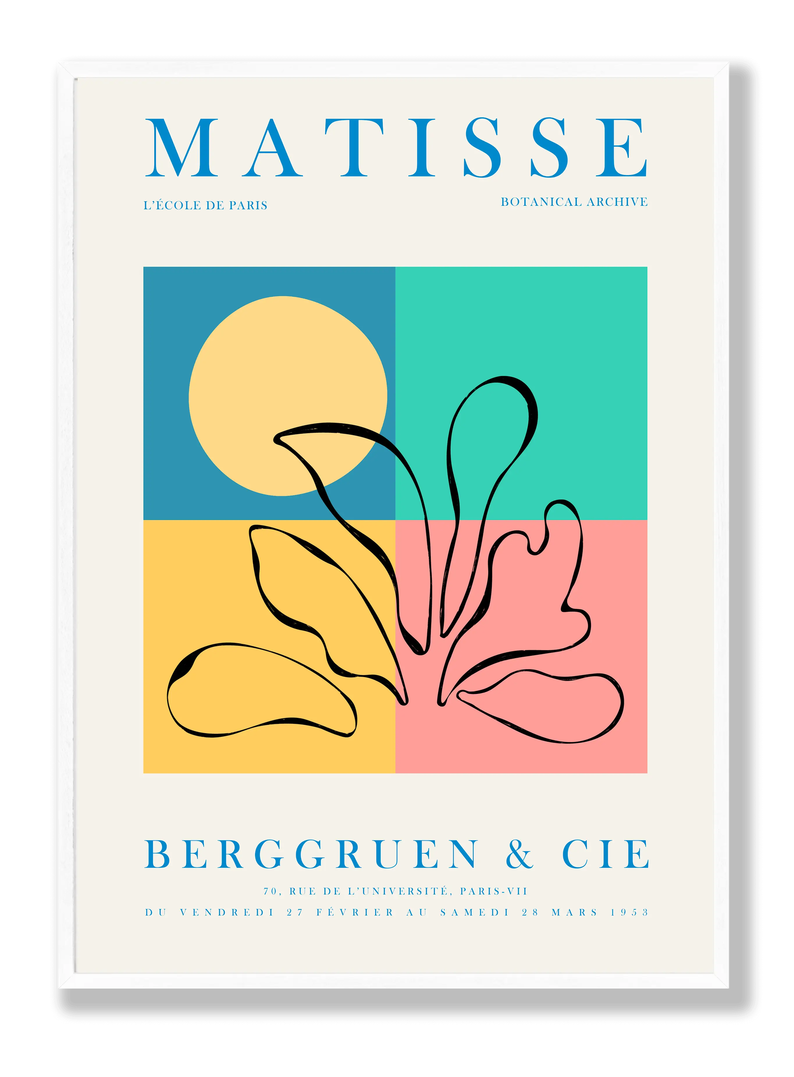 Henri Matisse - Berggruen & Cie plakat