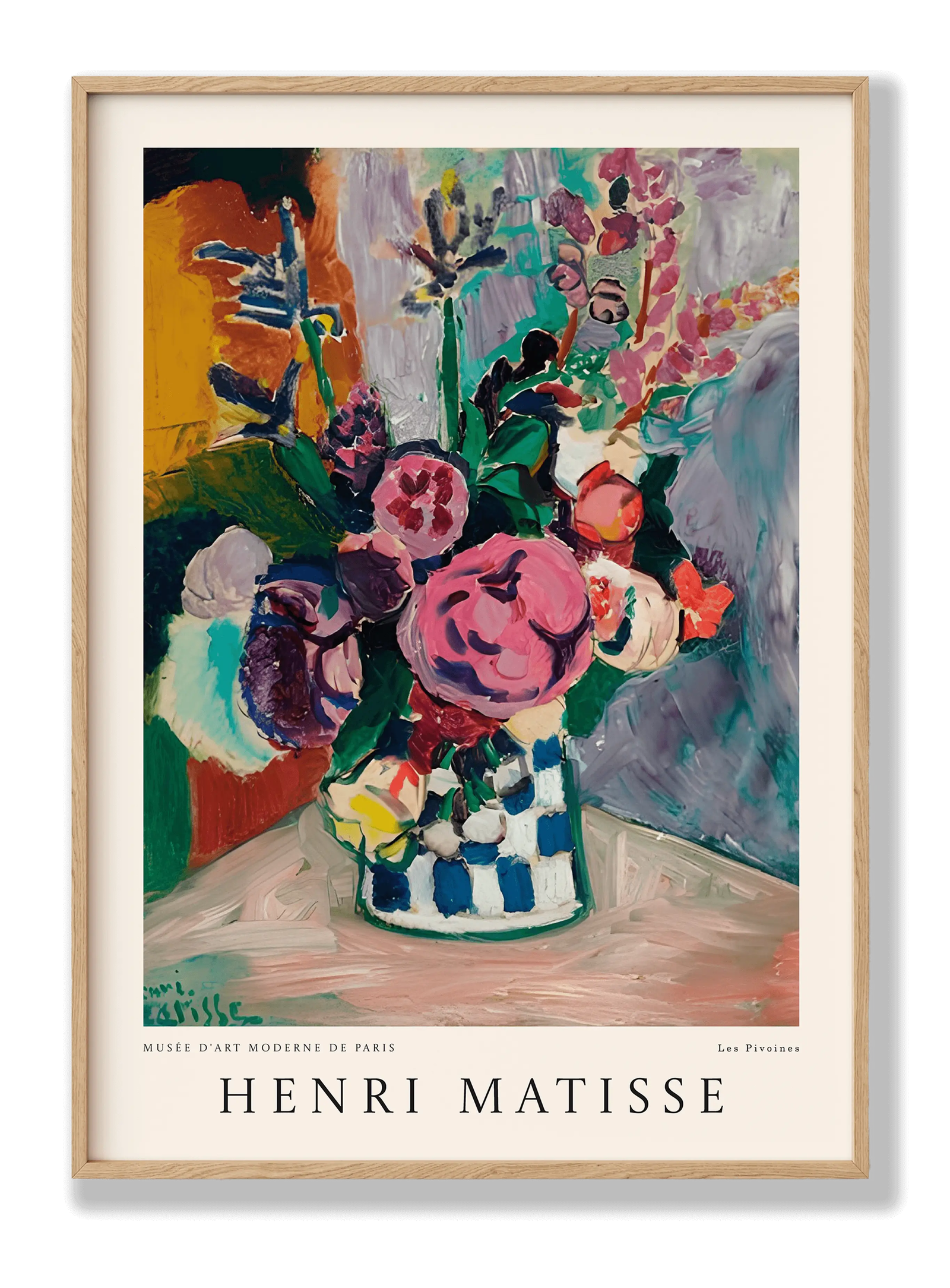 Henri Matisse - Les Pivoines plakat