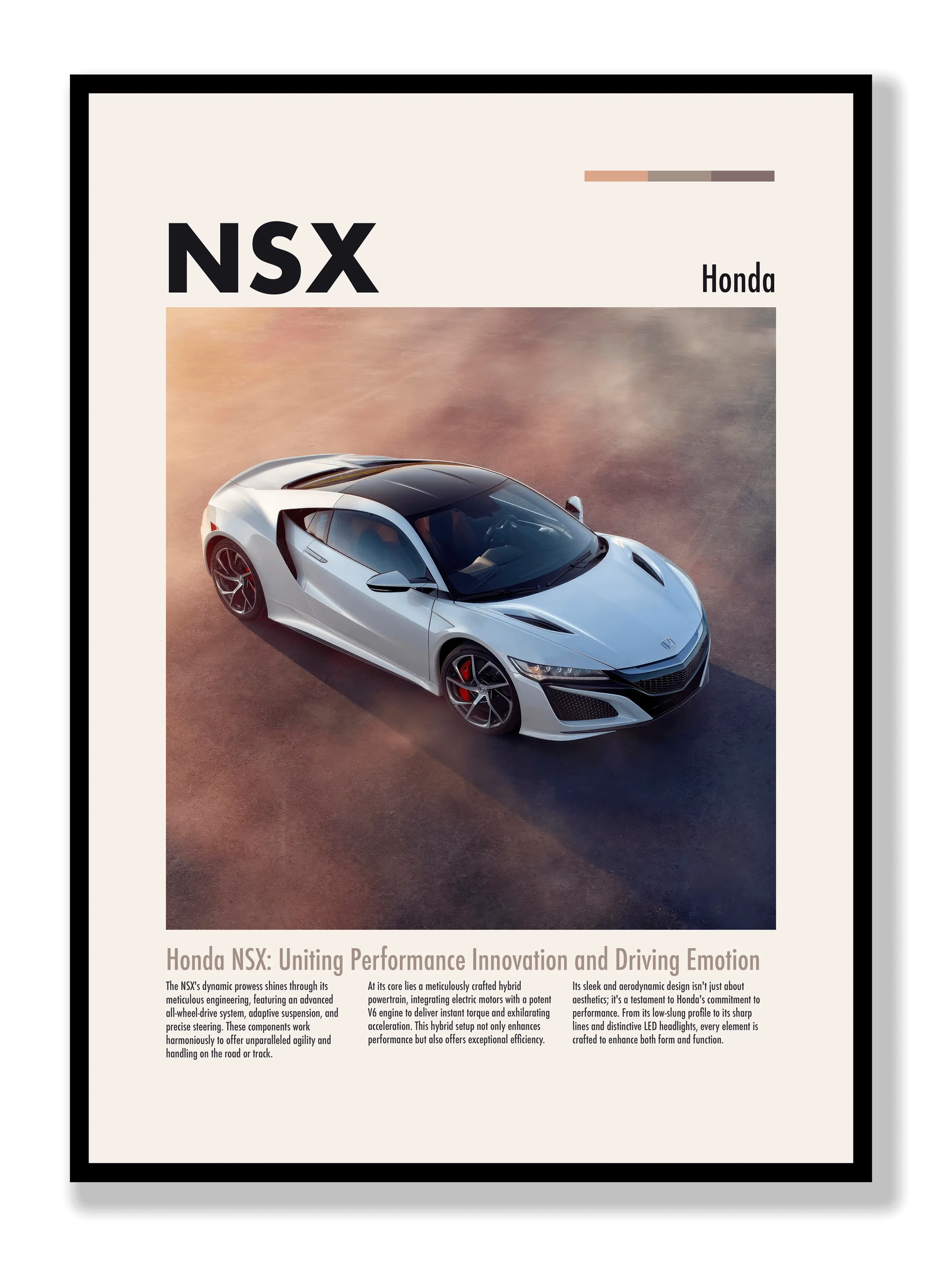 Honda NSX plakat