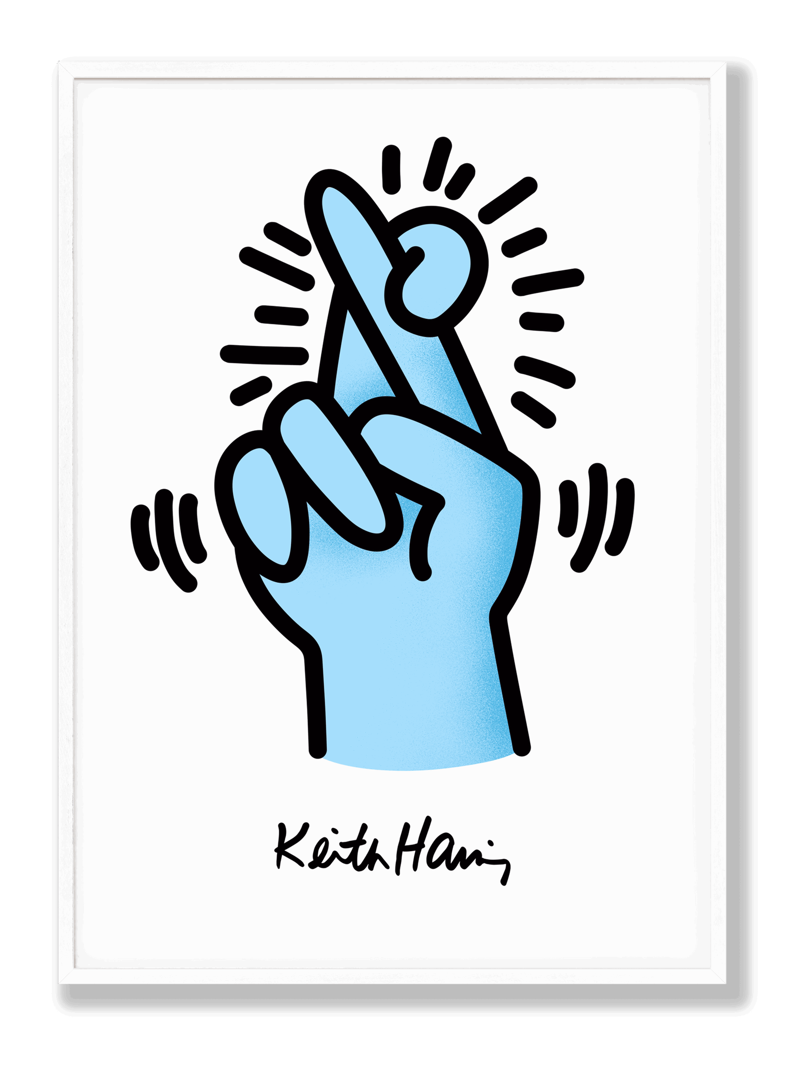 Keith Haring - Fingers Crossed plakat