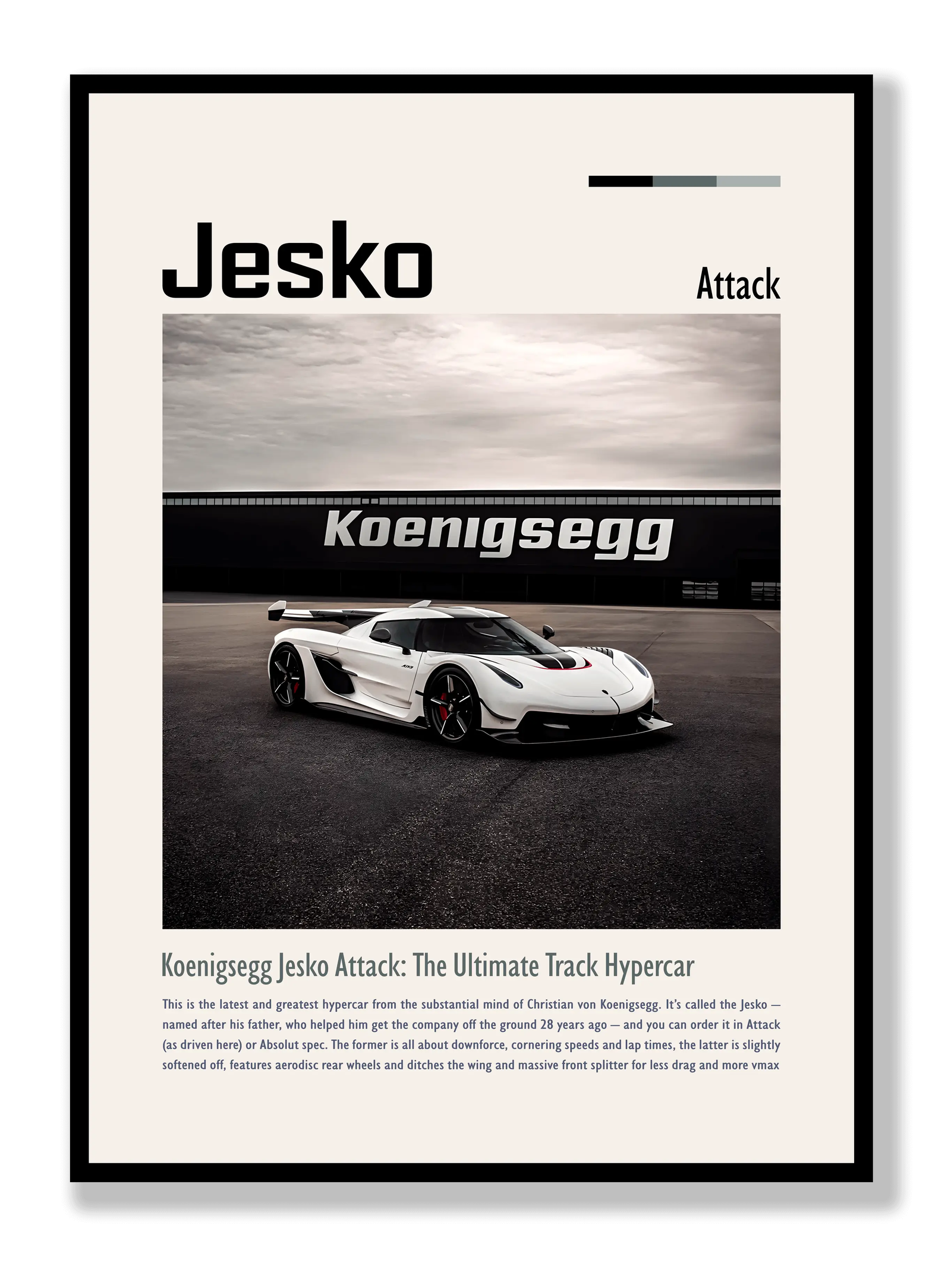 Koenigsegg Jesko plakat