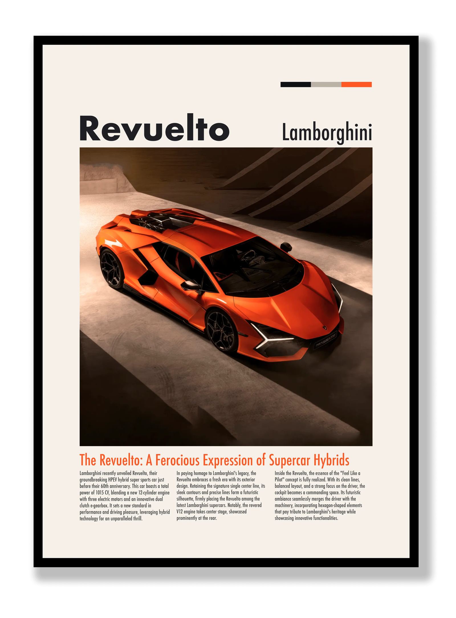 Lamborghini Revuelto plakat