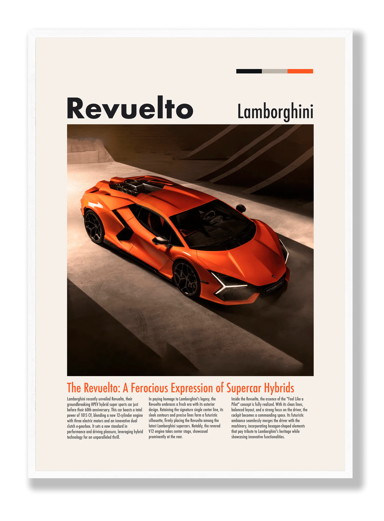 Lamborghini Revuelto plakat