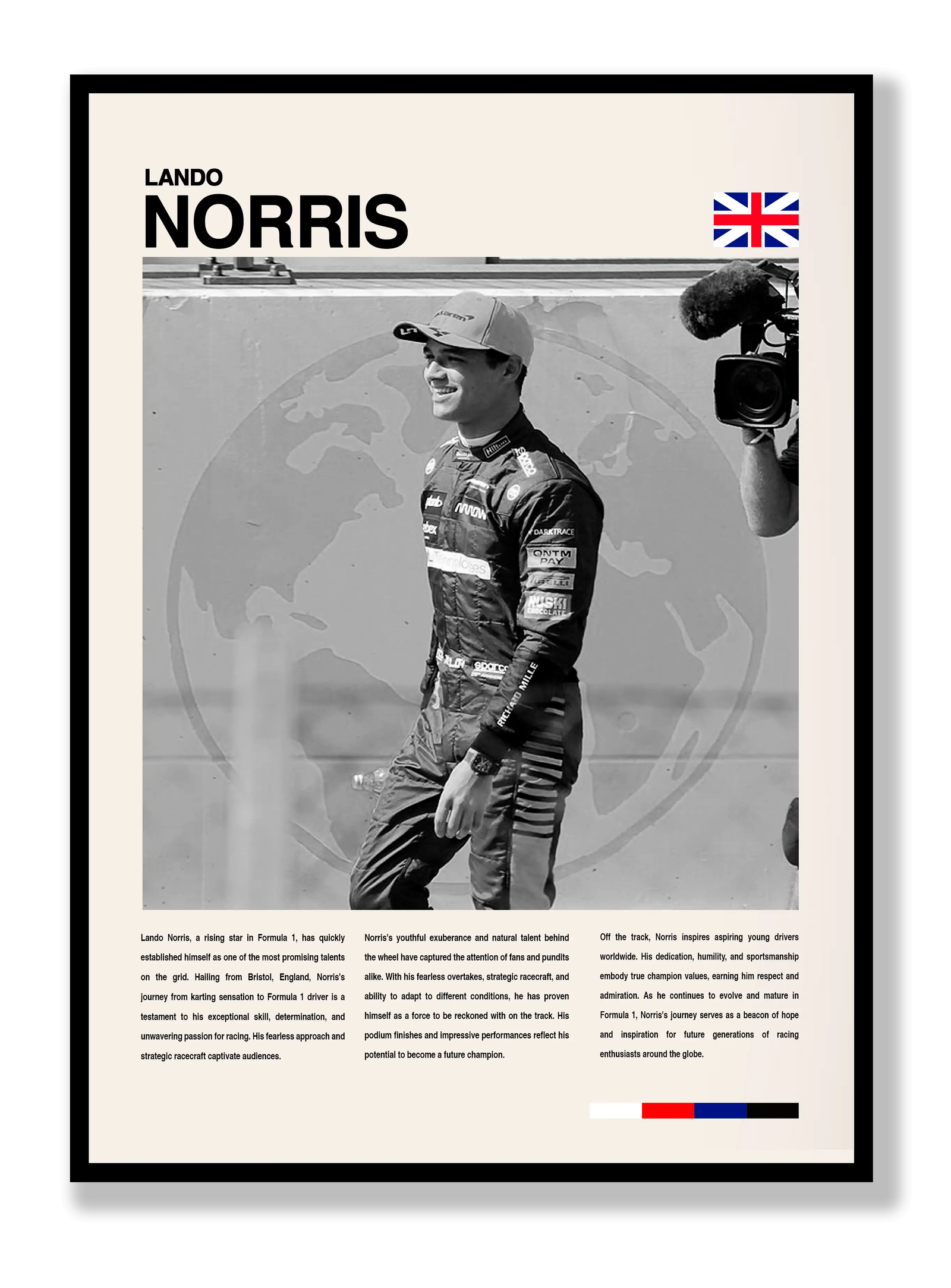 Lando Norris plakat