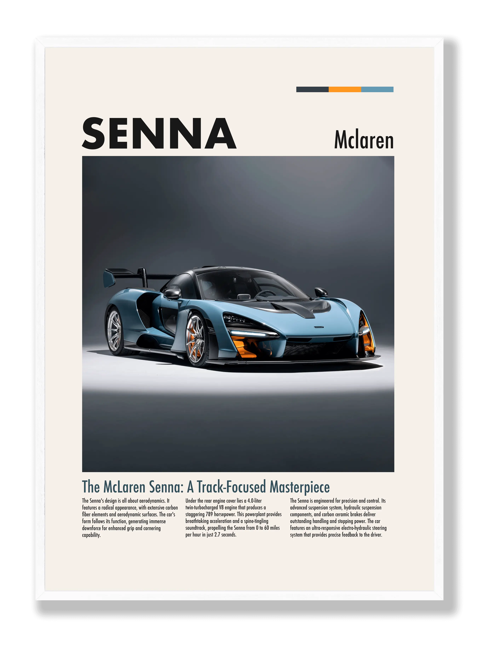 McLaren Senna plakat