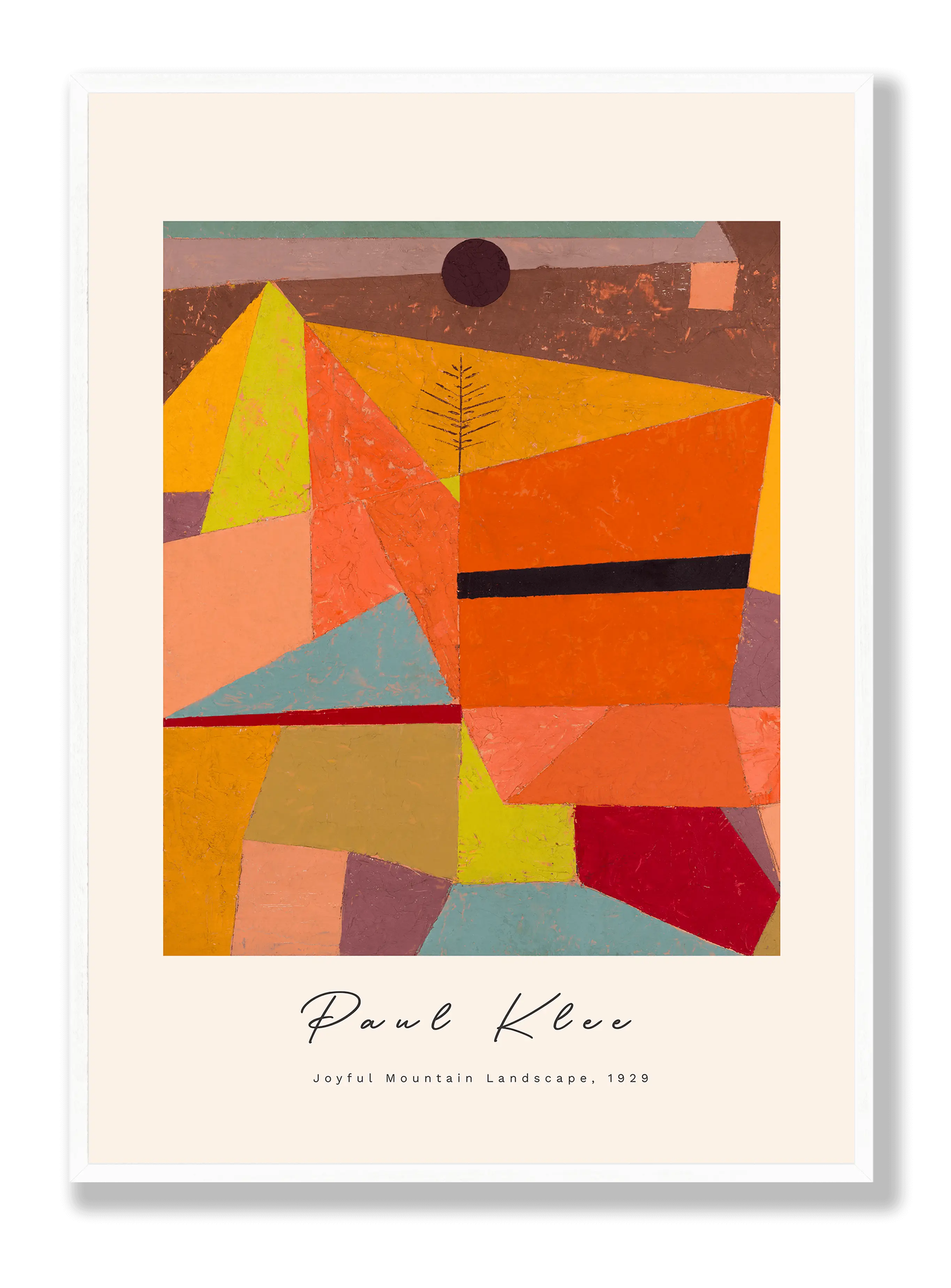 Paul Klee - Joyful Mountain Landscape plakat