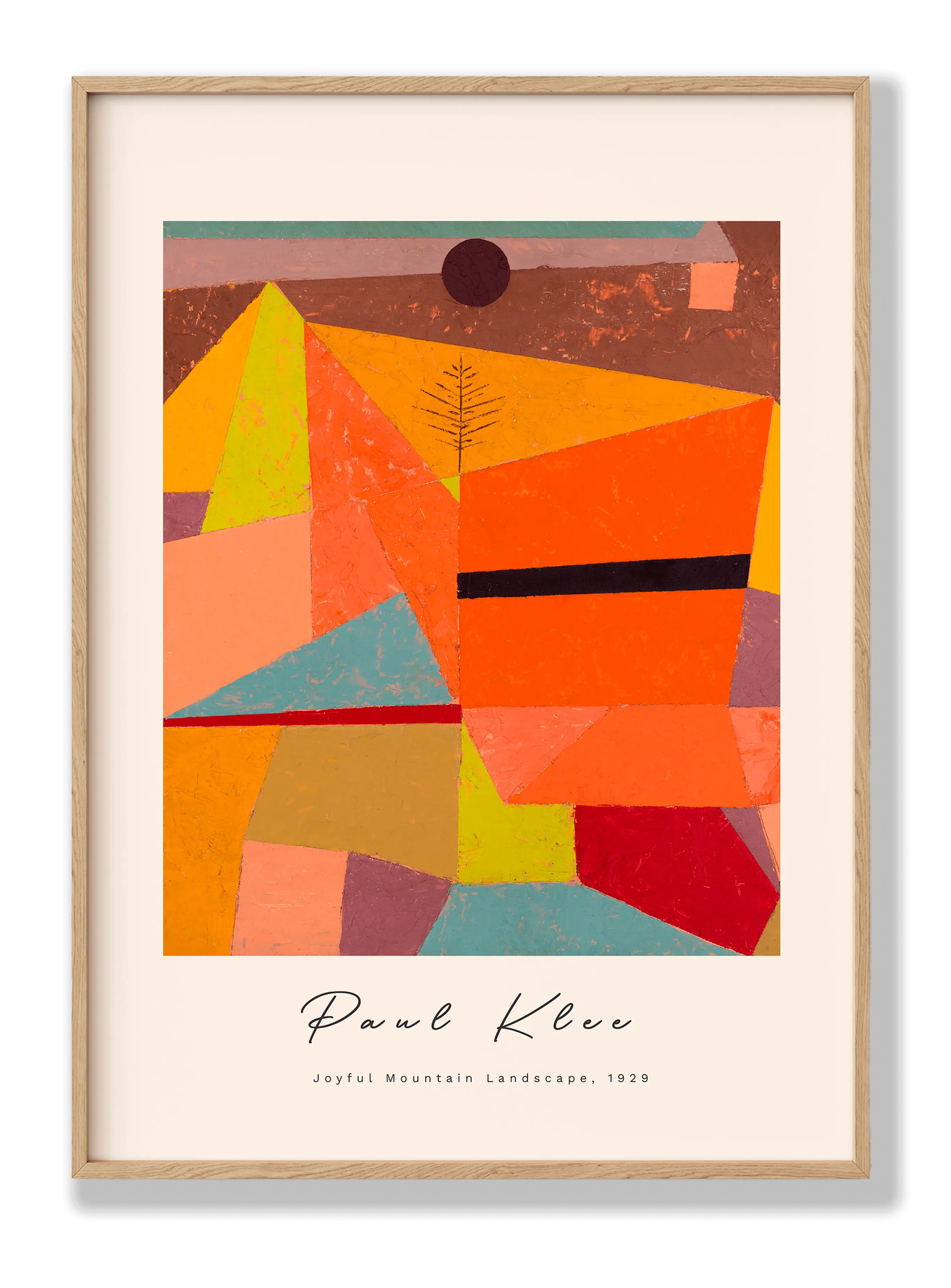 Paul Klee - Joyful Mountain Landscape plakat