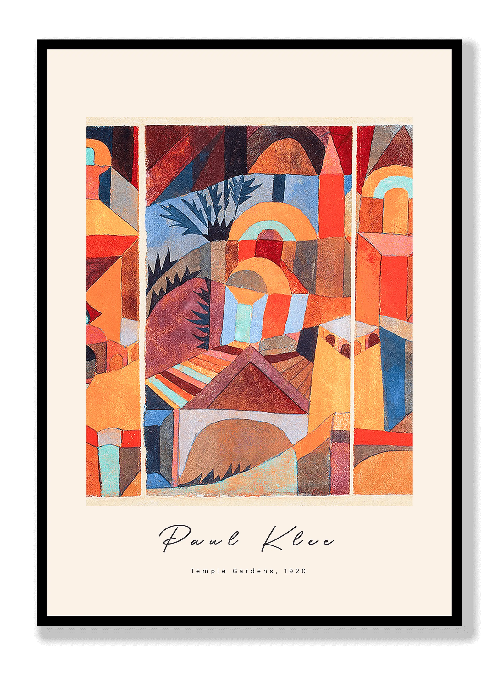 Paul Klee - Temple Garden plakat