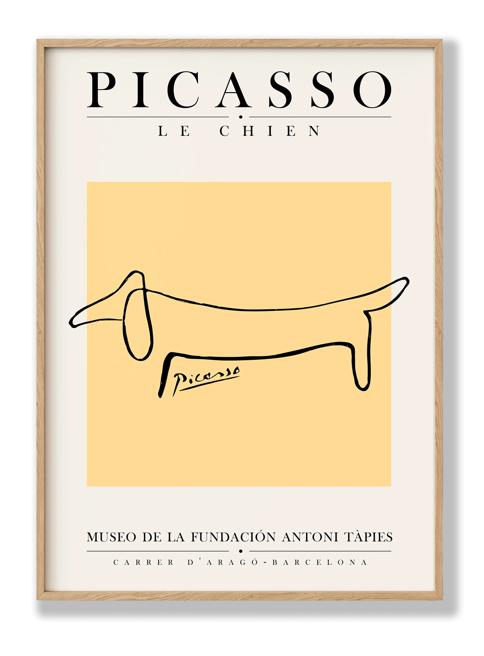 Picasso - Le Chien plakat