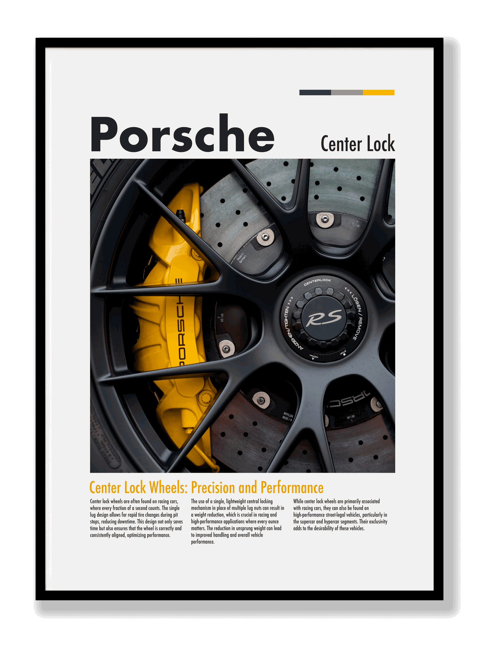 Porsche Centerlock plakat