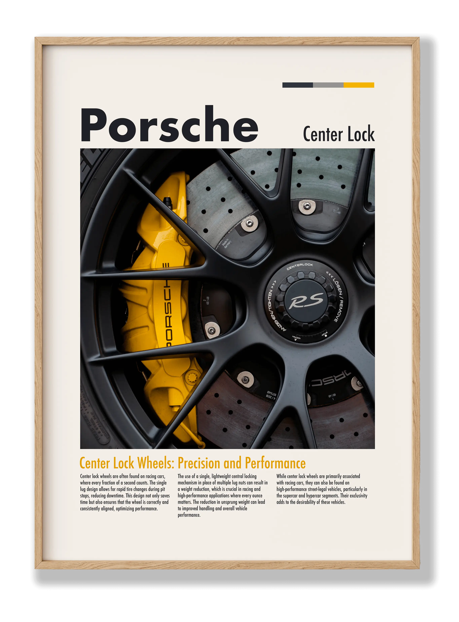 Porsche Centerlock plakat