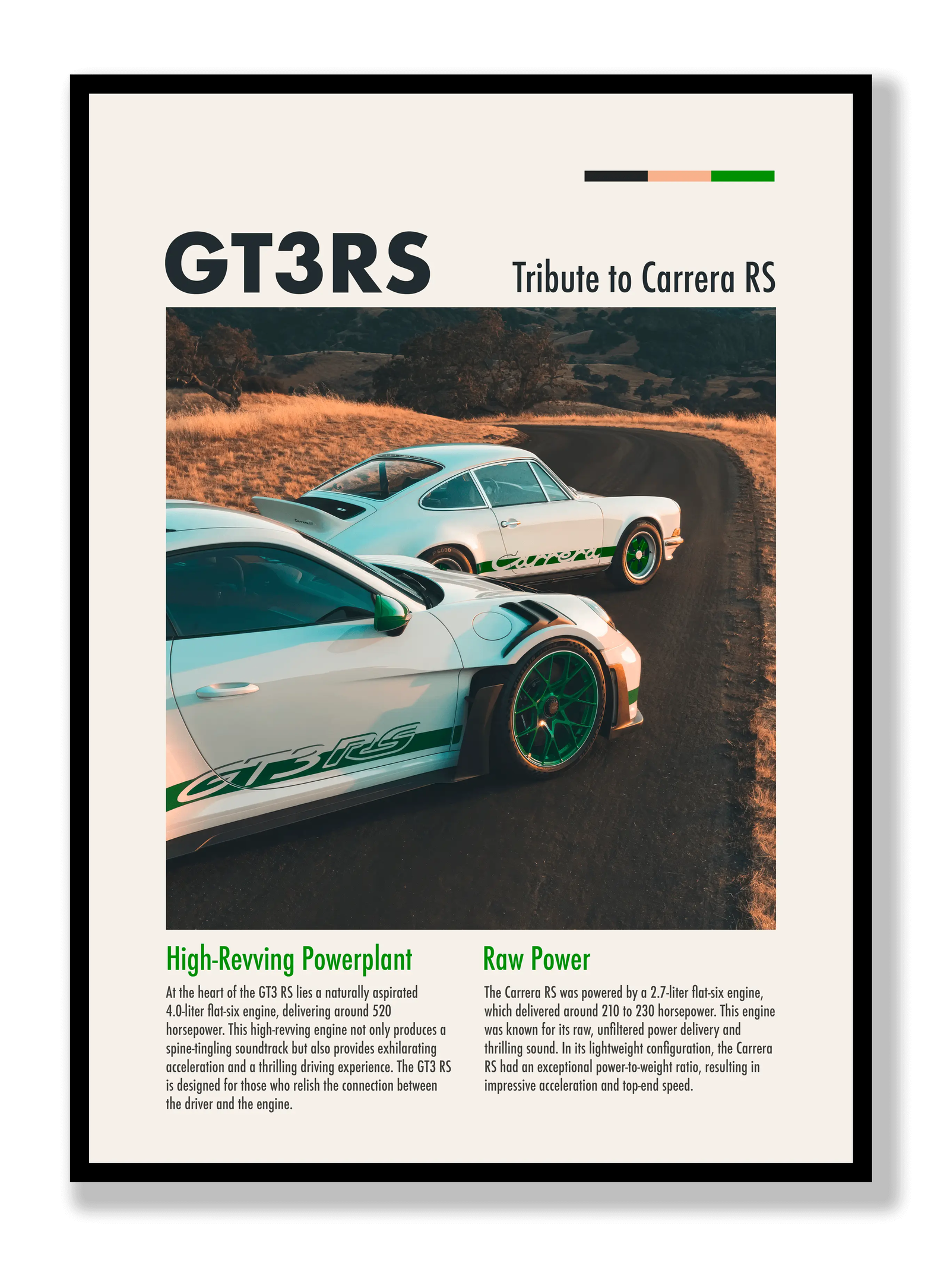 Porsche GT3RS plakat