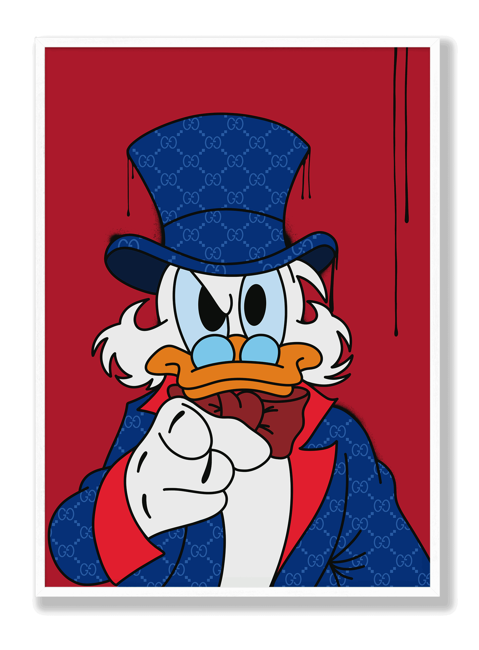 Scrooge McDuck x Gucci plakat