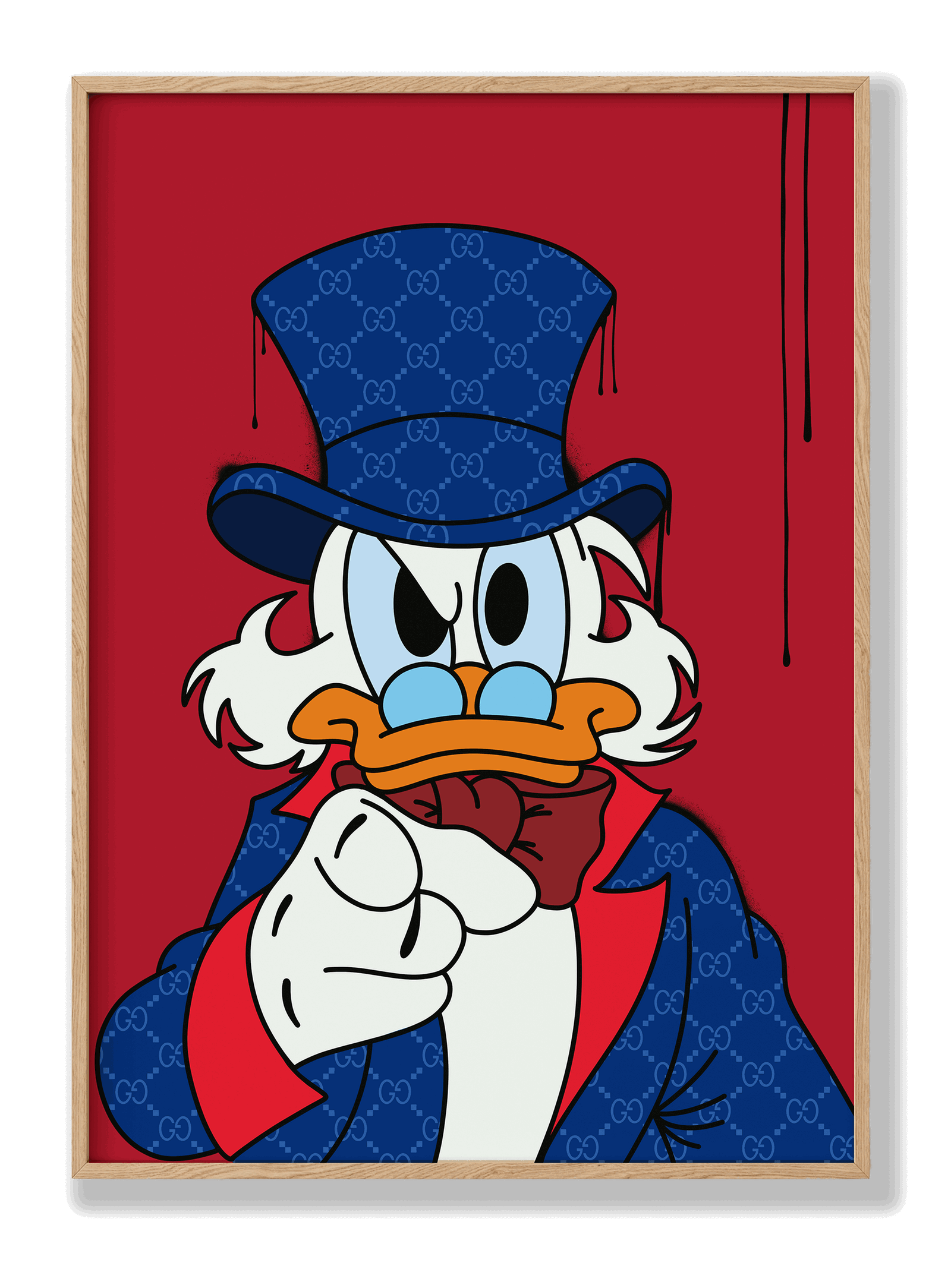 Scrooge McDuck x Gucci plakat