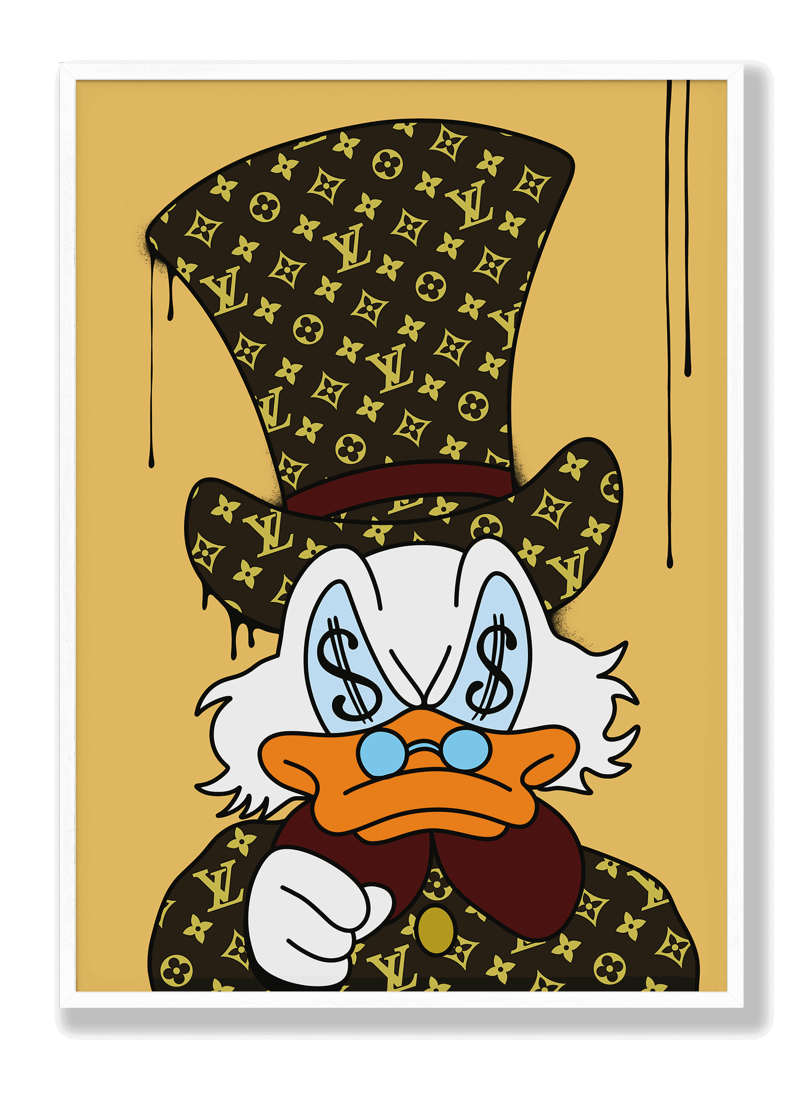 Scrooge McDuck x Louis Vuitton plakat